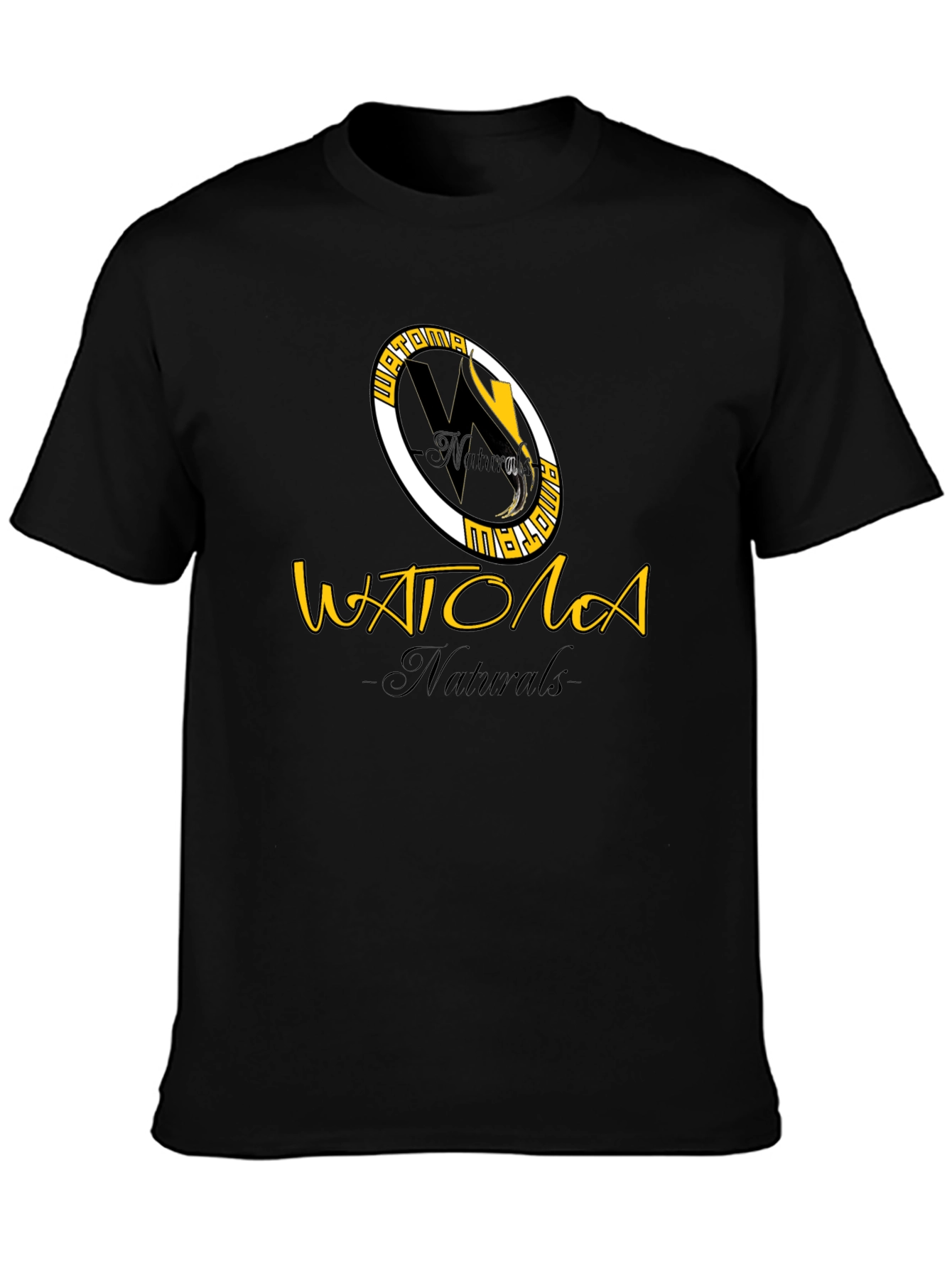 Watoma Naturals Black Graphic T-Shirt