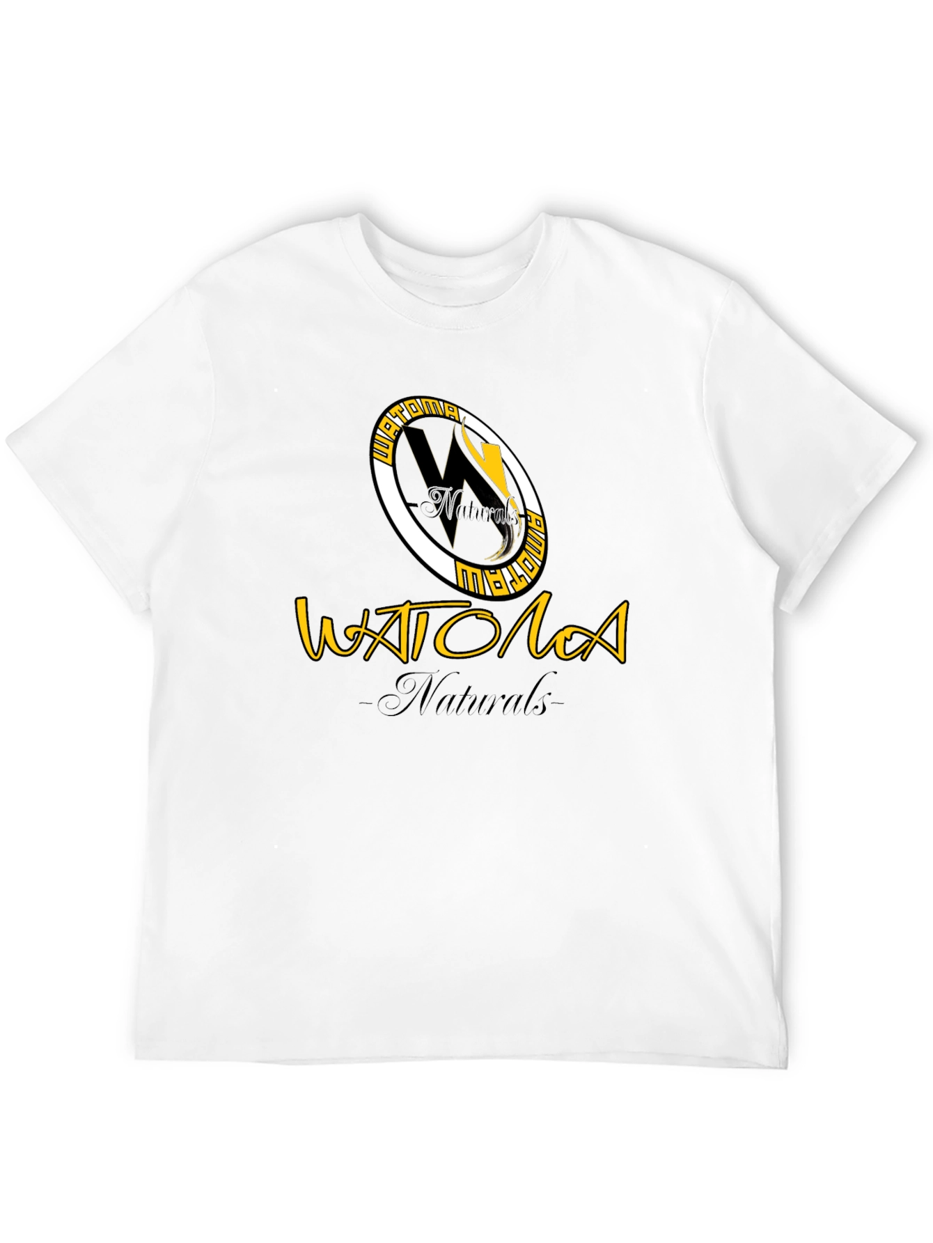 Watoma Naturals Black Graphic T-Shirt