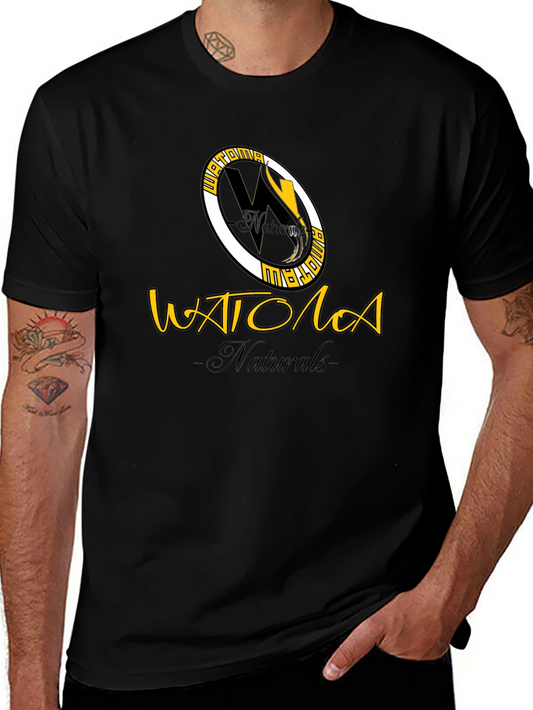 Watoma Naturals Black Graphic T-Shirt