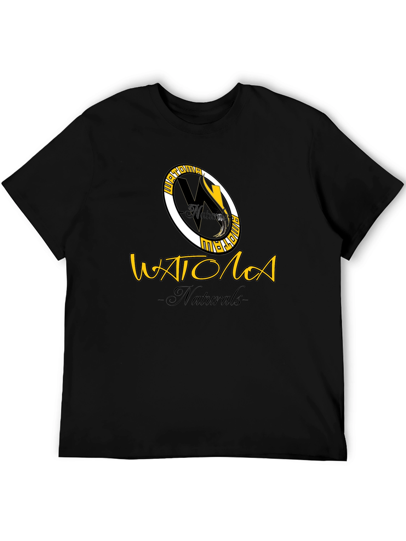Watoma Naturals Black Graphic T-Shirt