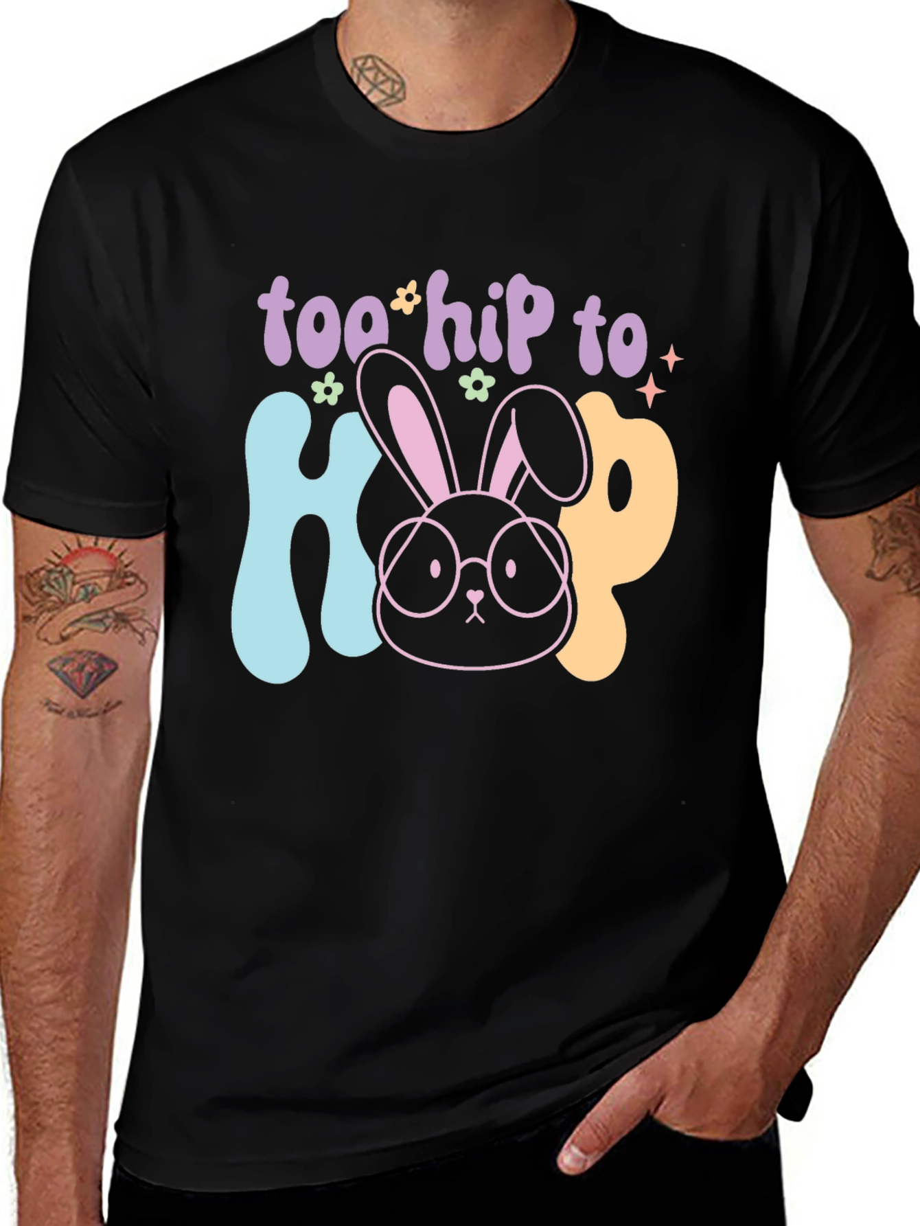 Too Hip to Hop Easter T-Shirt