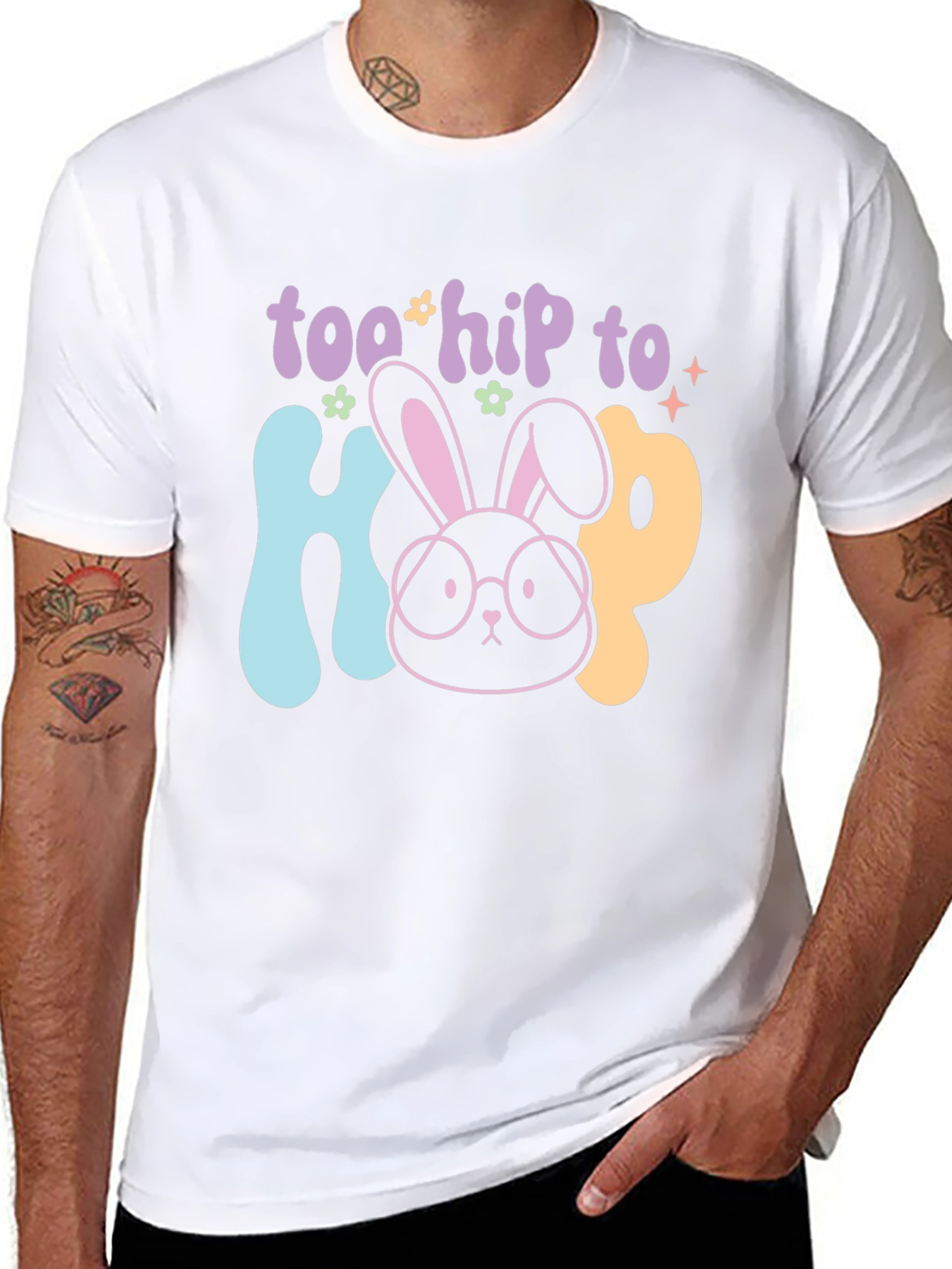 Too Hip to Hop Easter T-Shirt