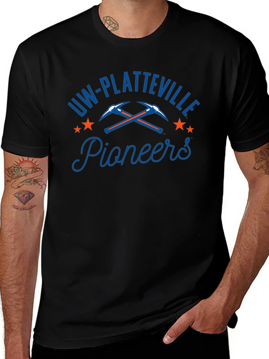 UW-Platteville Pioneers Black T-Shirt
