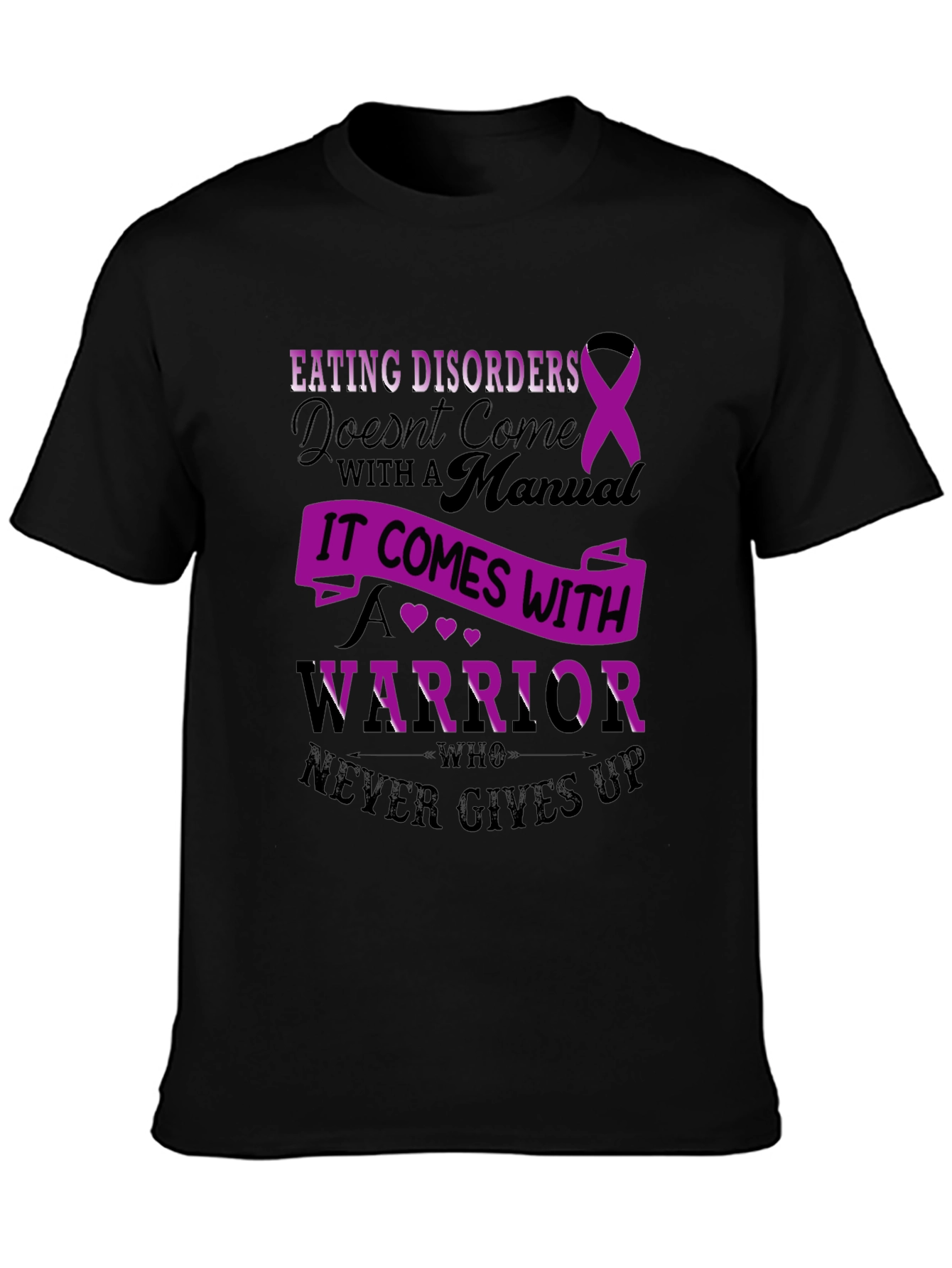 Eating Disorder Awareness T-Shirt - Warrior