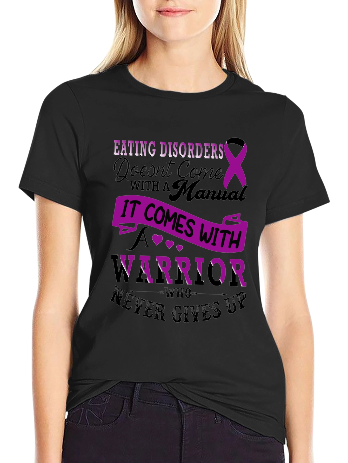 Eating Disorder Awareness T-Shirt - Warrior