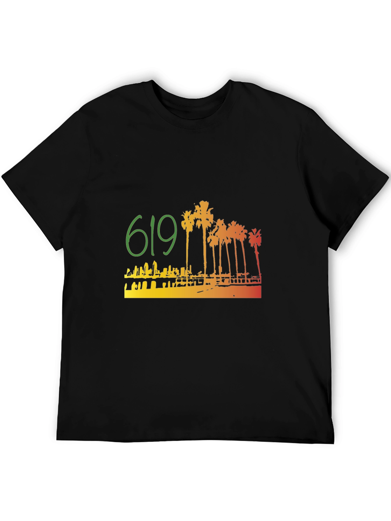 619 San Diego Palm Tree T-Shirt