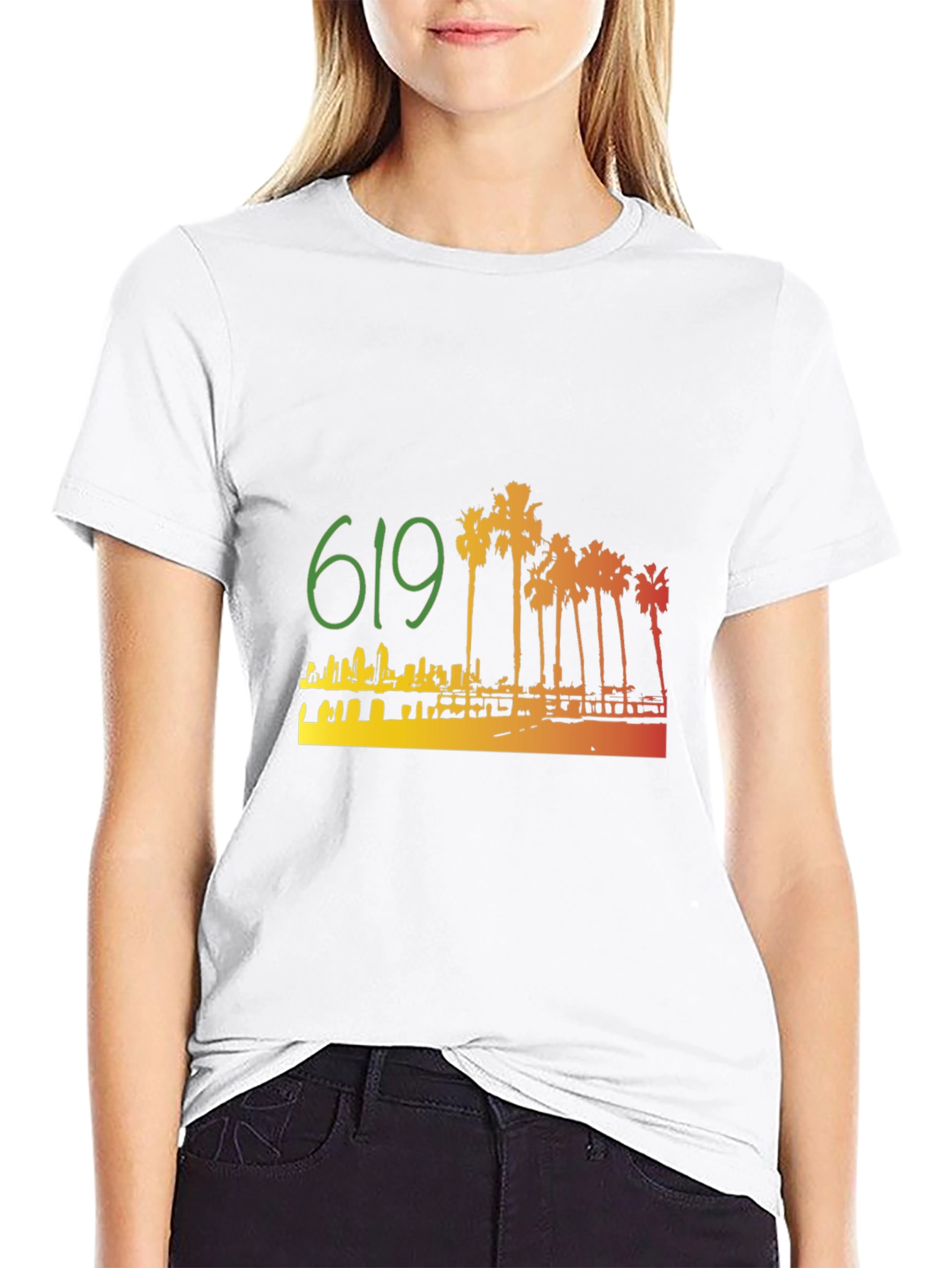 619 San Diego Palm Tree T-Shirt