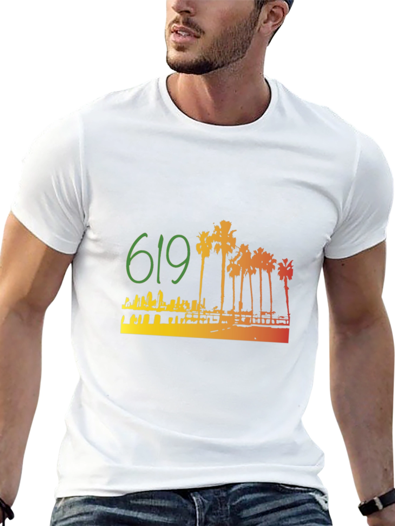 619 San Diego Palm Tree T-Shirt