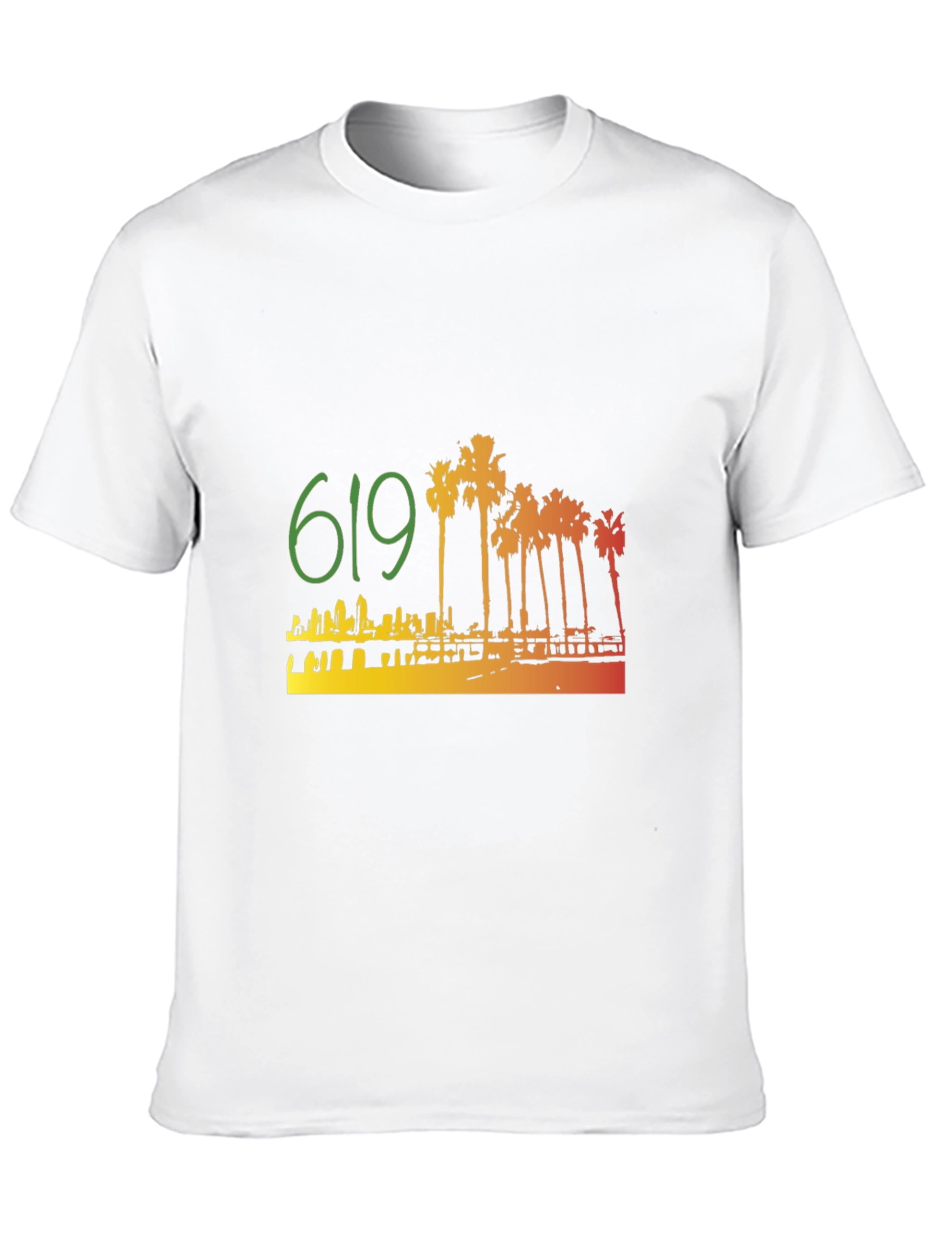 619 San Diego Palm Tree T-Shirt
