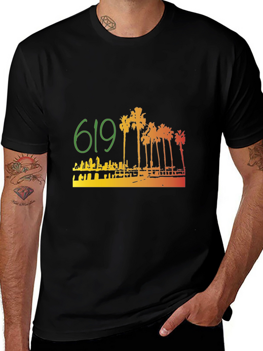 619 San Diego Palm Tree T-Shirt