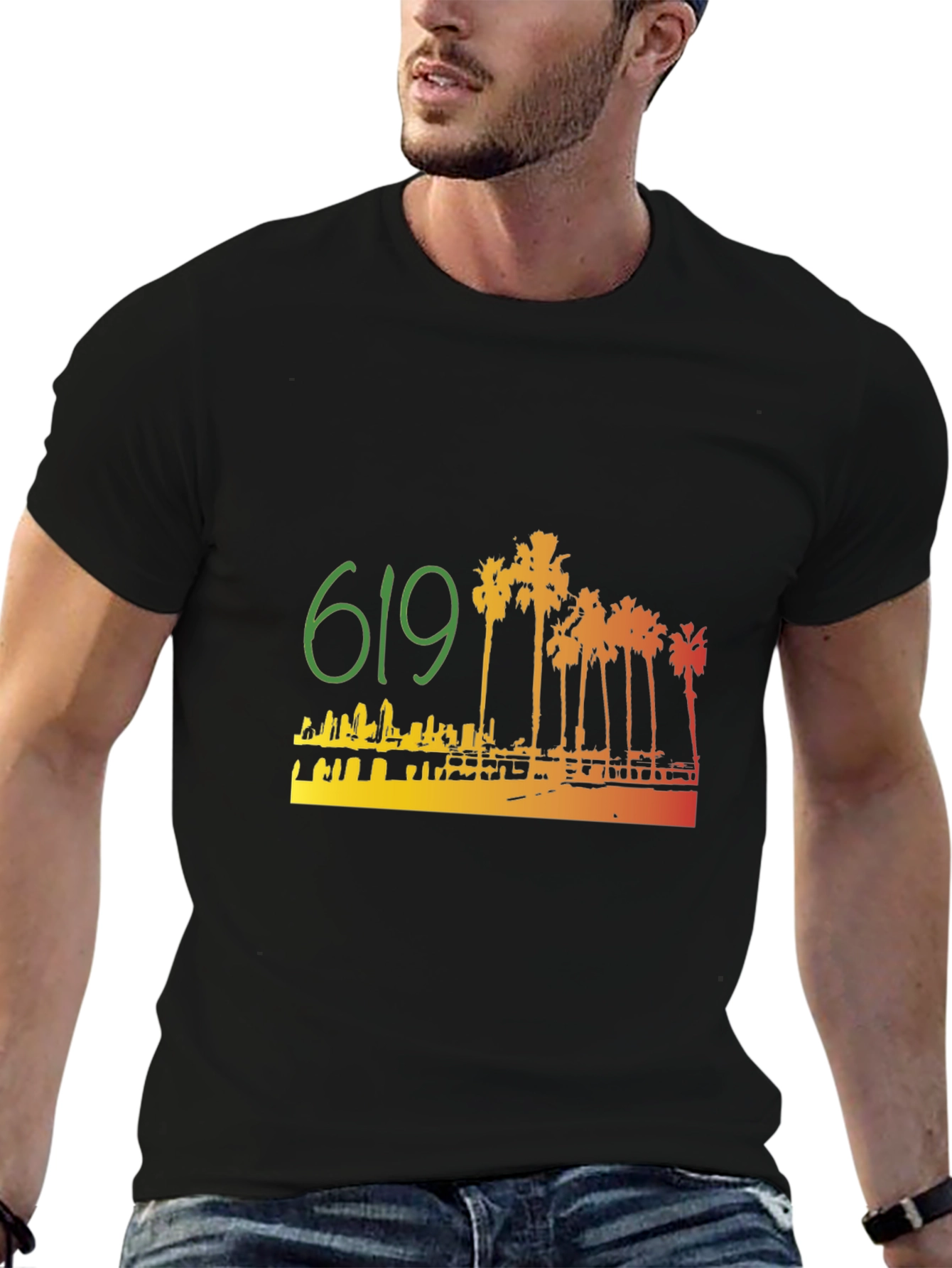 619 San Diego Palm Tree T-Shirt