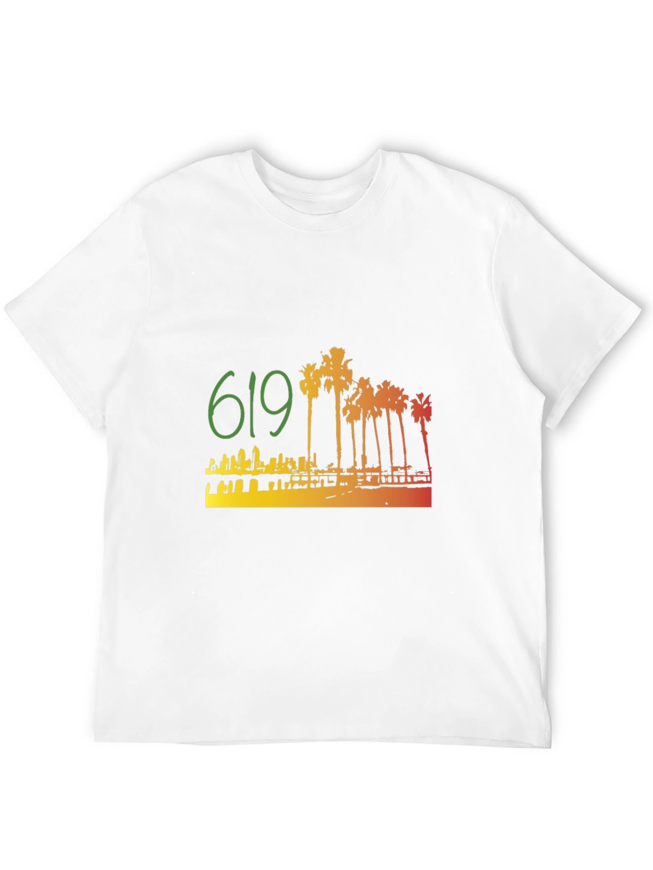619 San Diego Palm Tree T-Shirt
