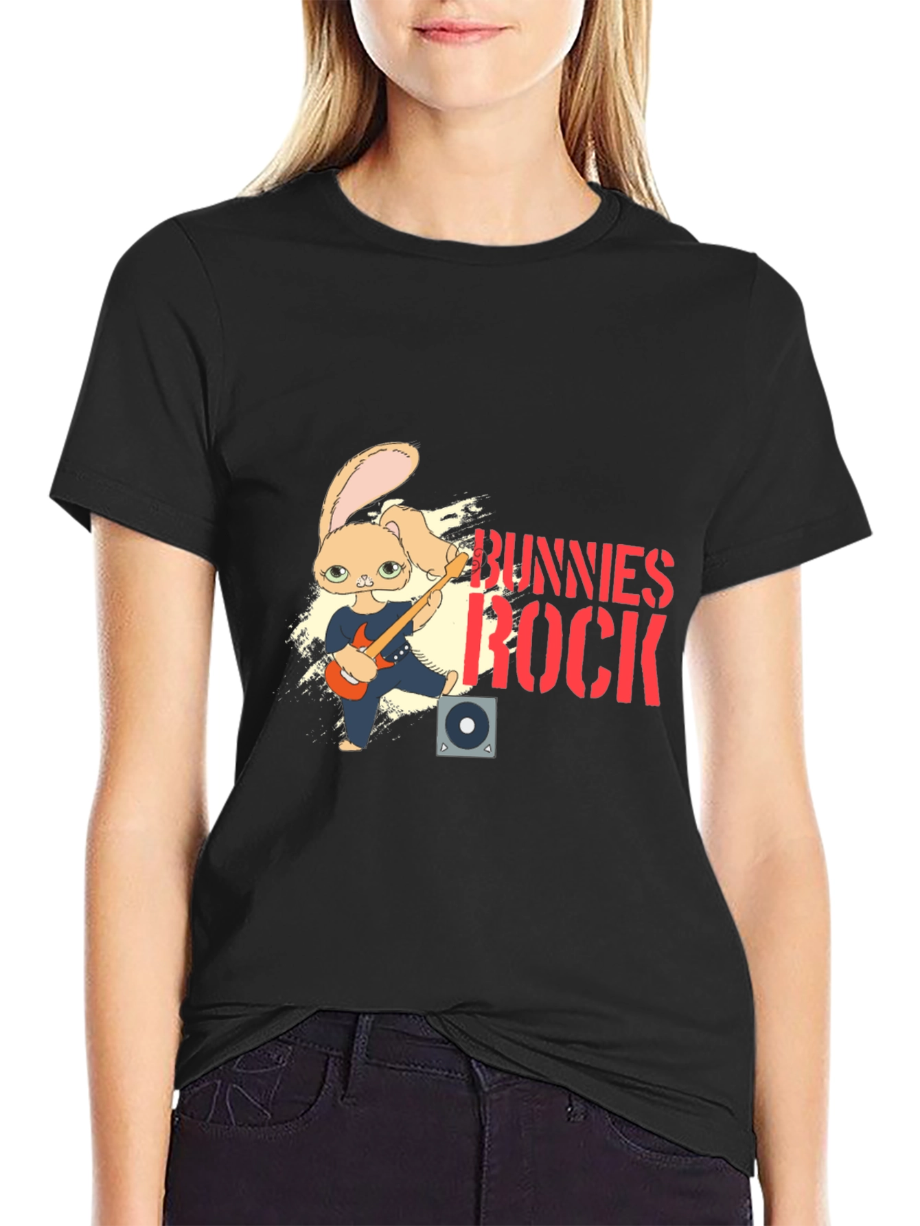 Bunnies Rock Graphic T-Shirt