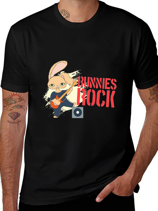 Bunnies Rock Graphic T-Shirt