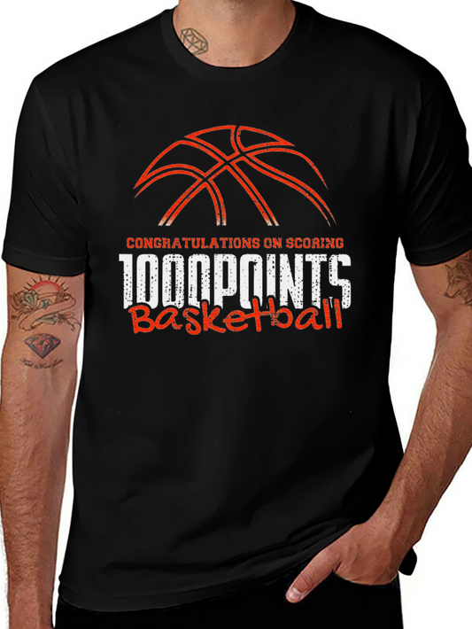 1000 Points Basketball Graphic Tee