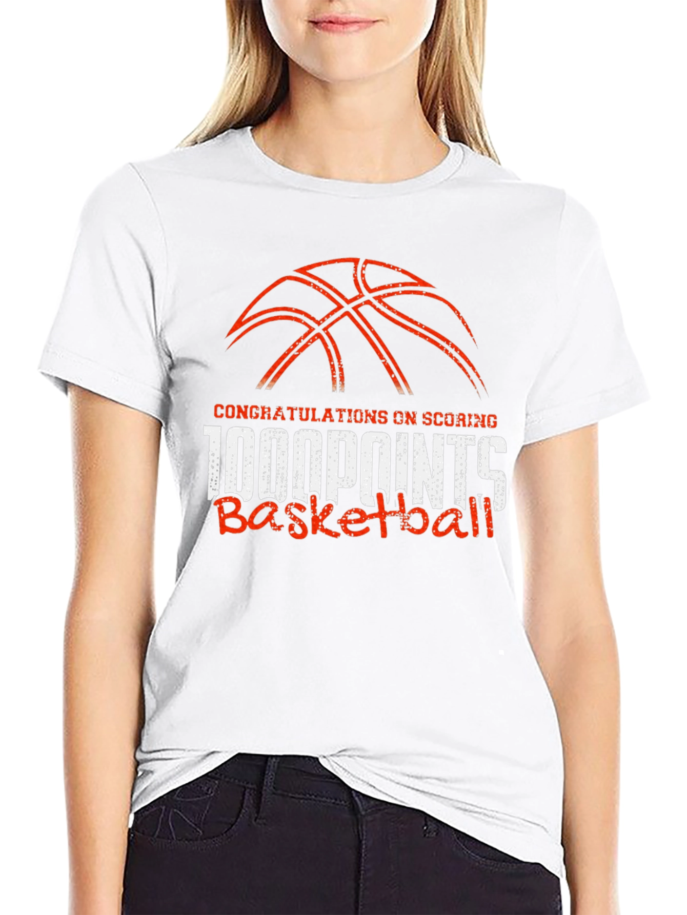 1000 Points Basketball Graphic Tee