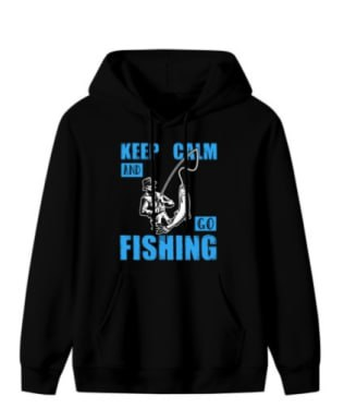 Fishing Quote Graphic Hoodie