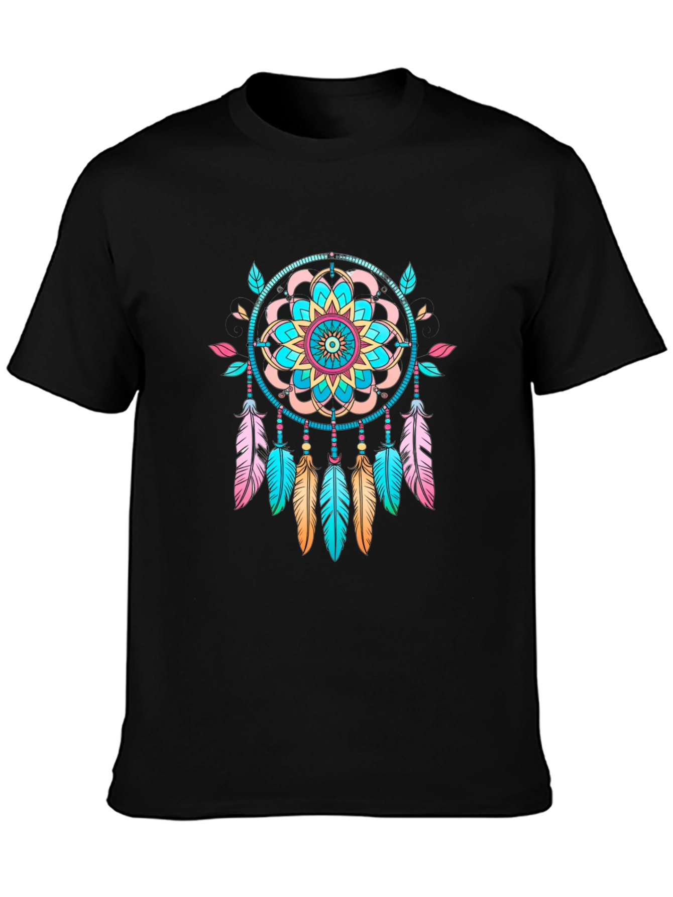 Dreamcatcher Graphic Black T-Shirt - Unisex
