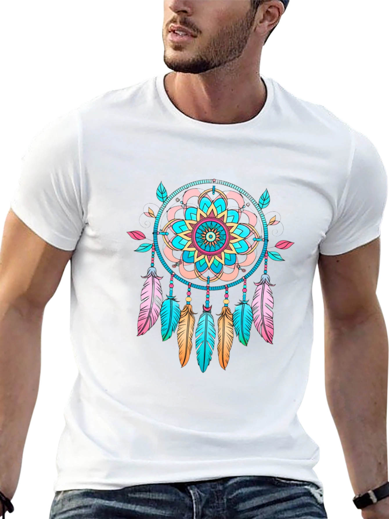 Dreamcatcher Graphic Black T-Shirt - Unisex