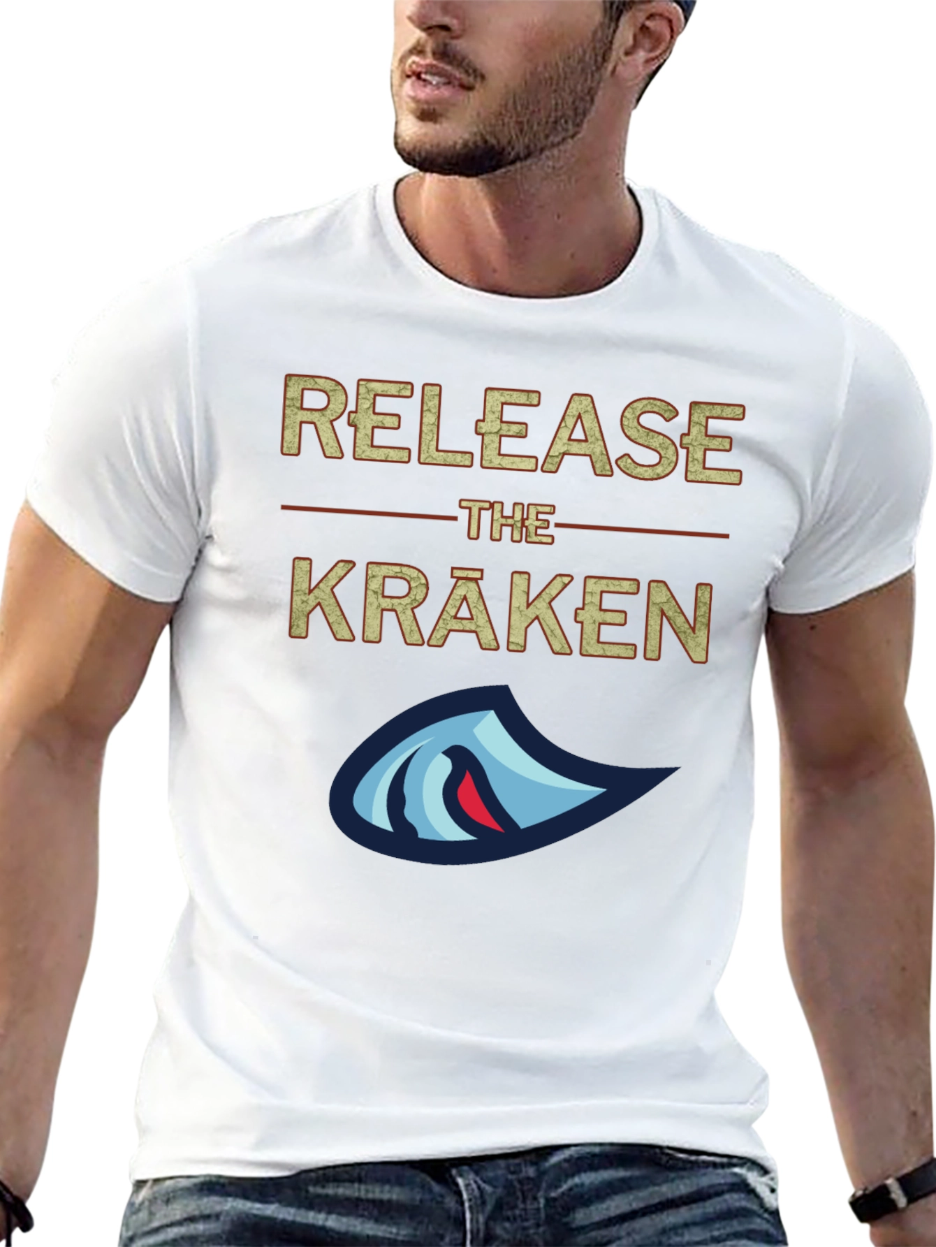Release The Kraken Graphic T-Shirt - Black