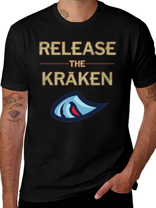 Release The Kraken Graphic T-Shirt - Black