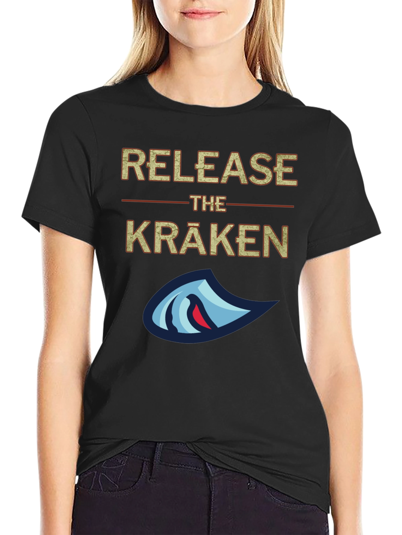Release The Kraken Graphic T-Shirt - Black