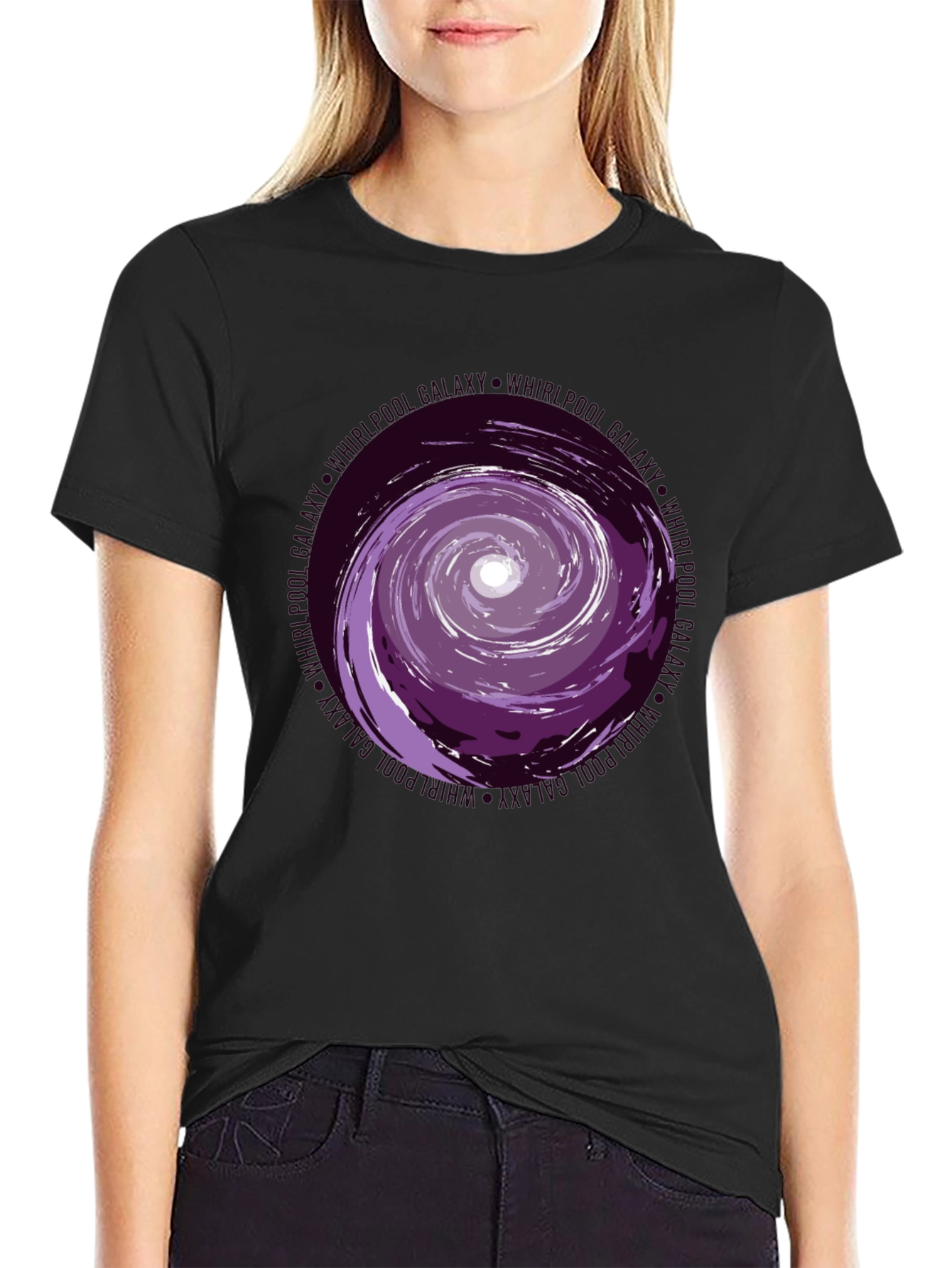 Whirlpool Galaxy Graphic Tee - Black