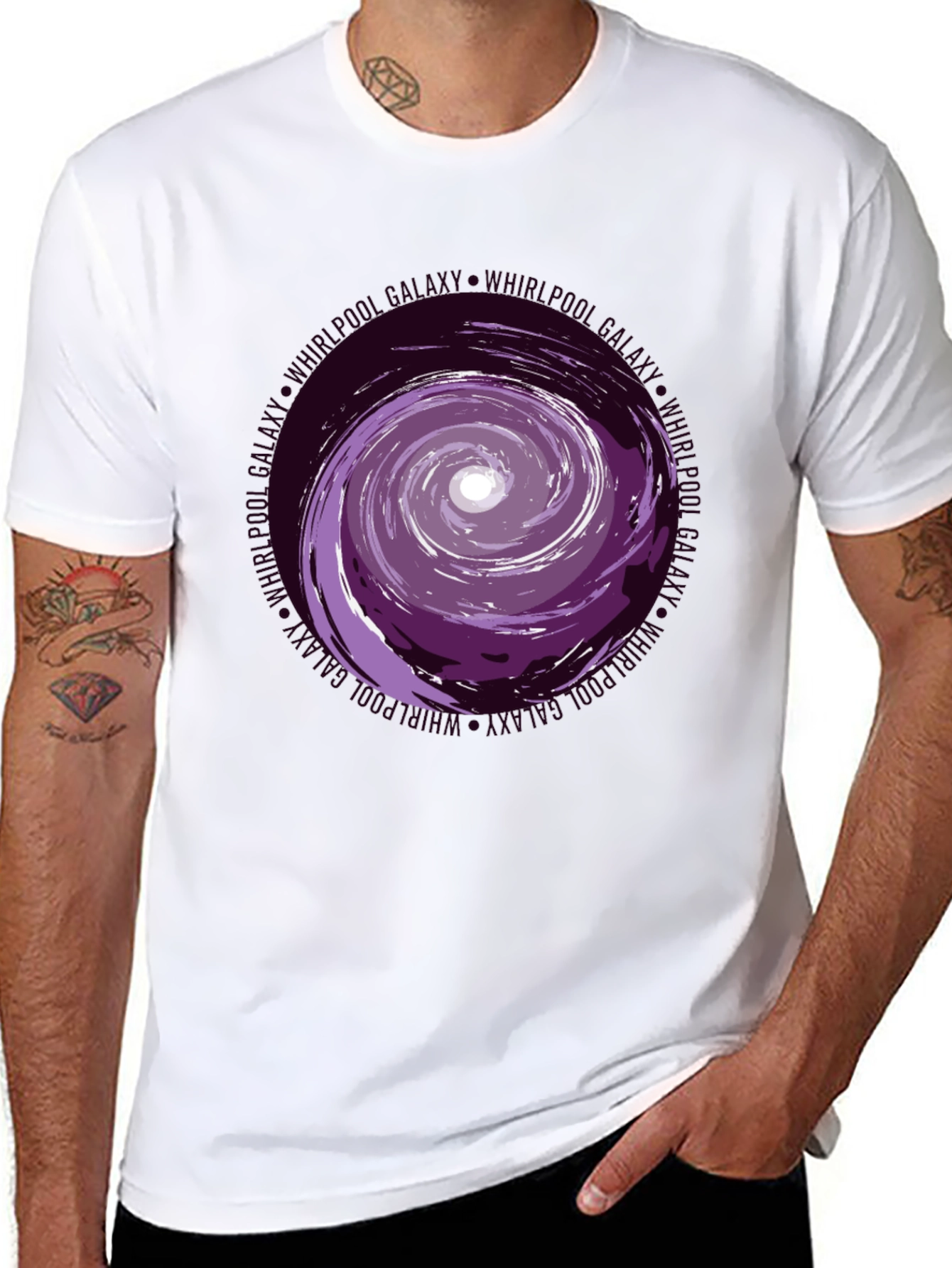 Whirlpool Galaxy Graphic Tee - Black