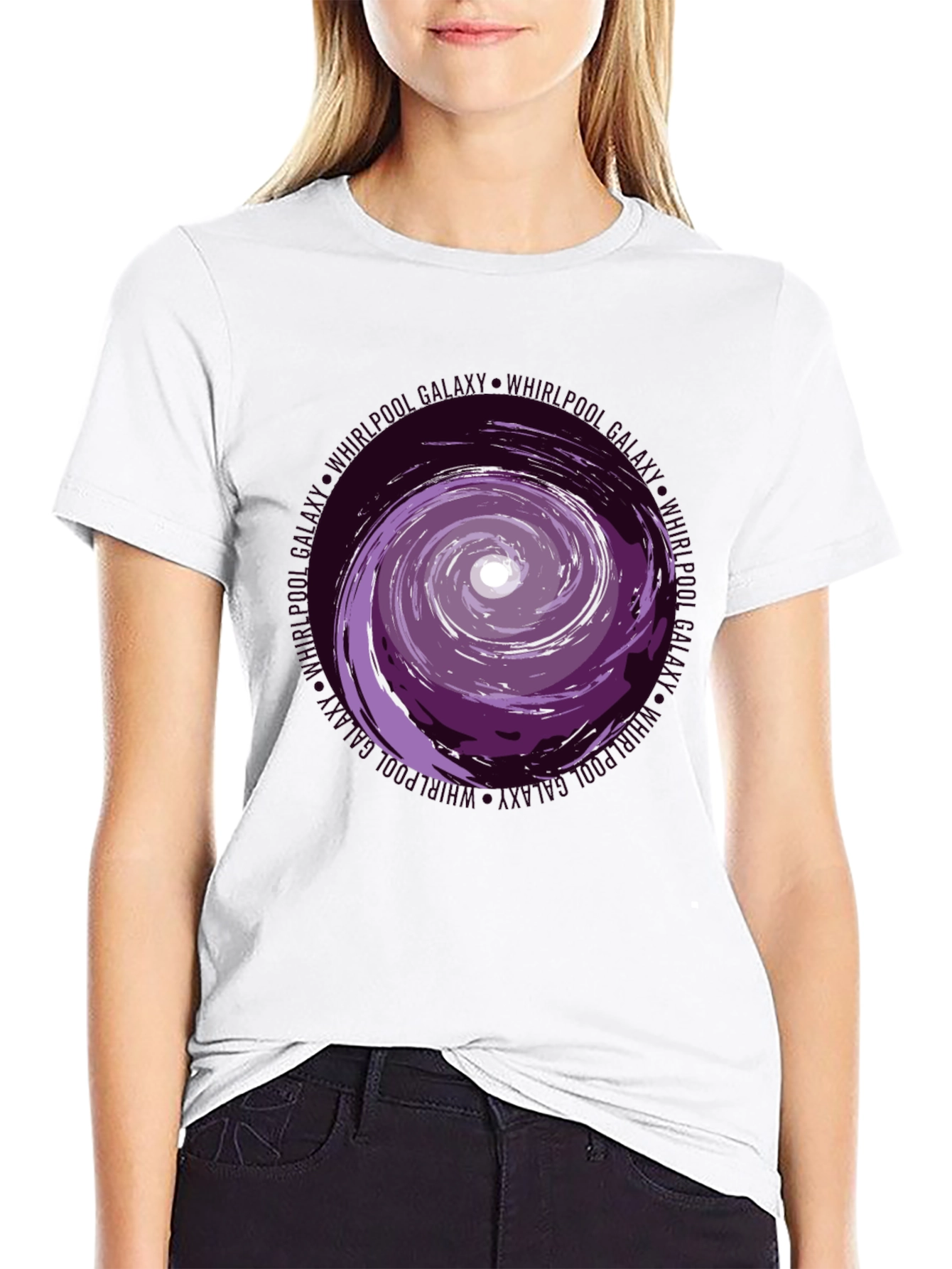 Whirlpool Galaxy Graphic Tee - Black