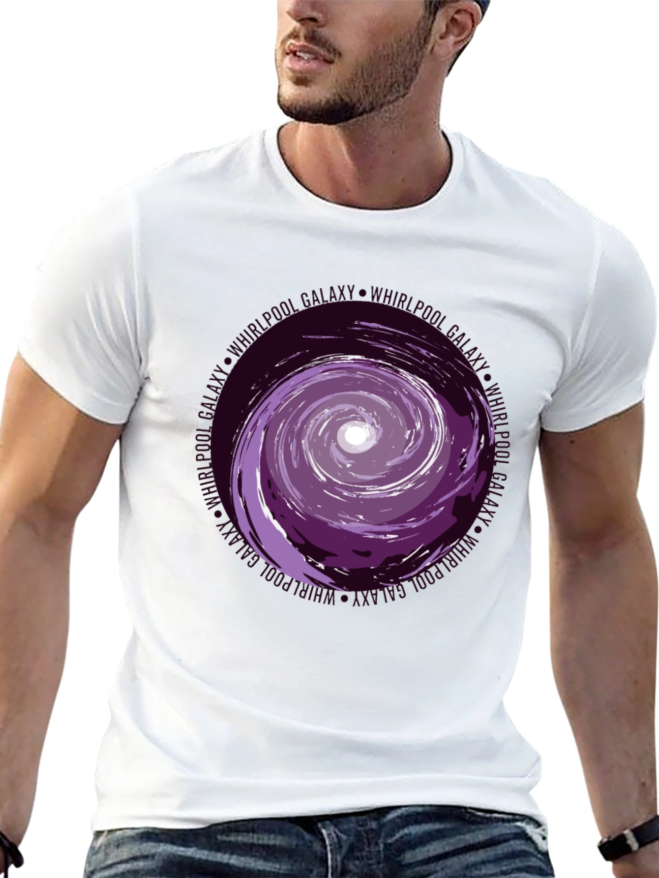 Whirlpool Galaxy Graphic Tee - Black