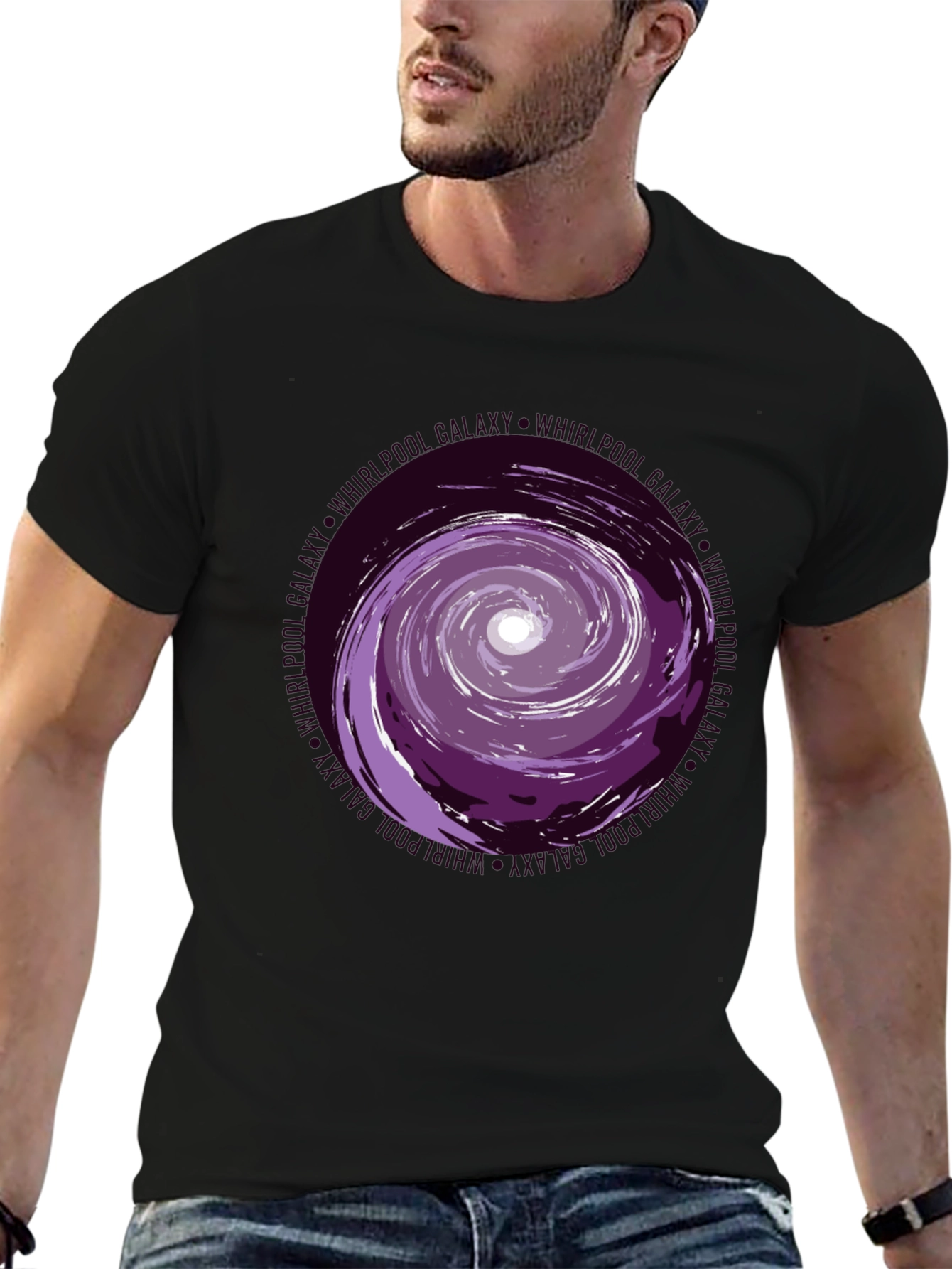 Whirlpool Galaxy Graphic Tee - Black