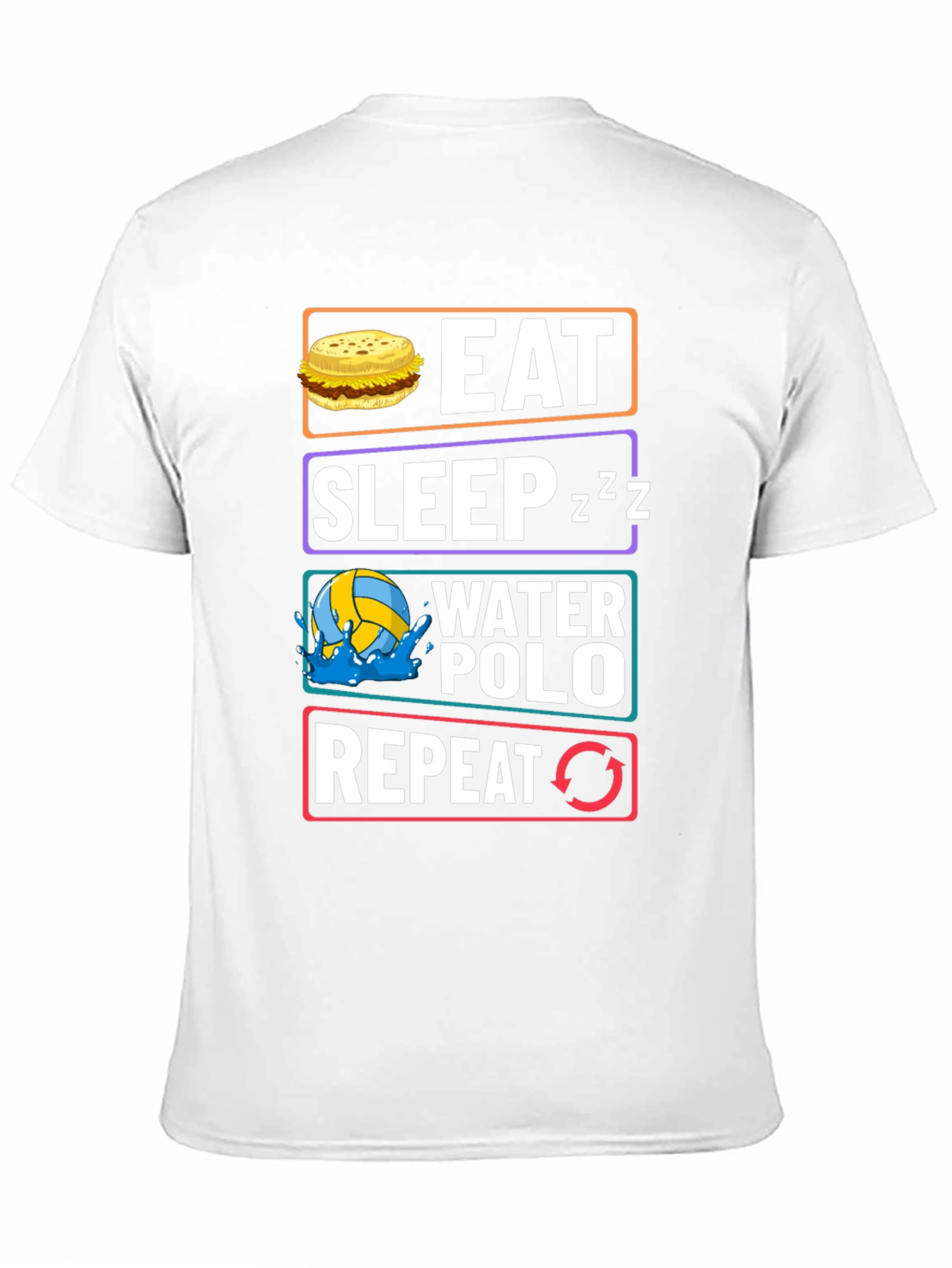 Eat Sleep Water Polo Repeat Graphic Tee
