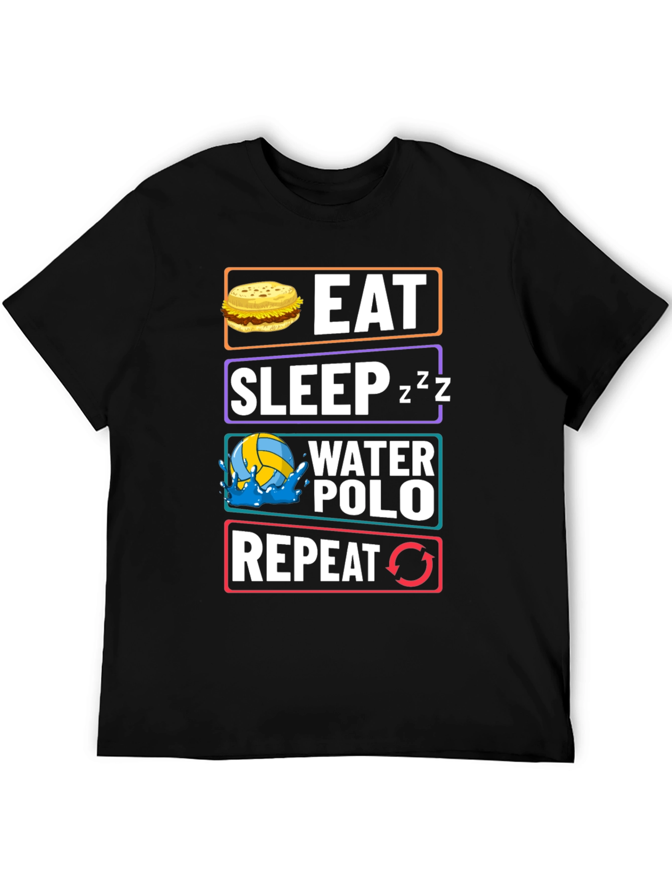 Eat Sleep Water Polo Repeat Graphic Tee