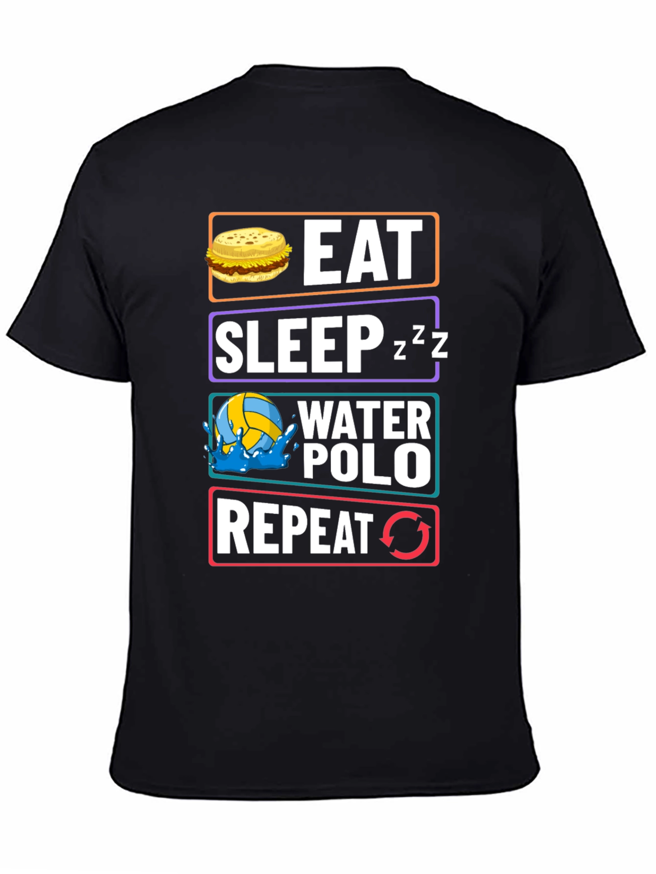 Eat Sleep Water Polo Repeat Graphic Tee