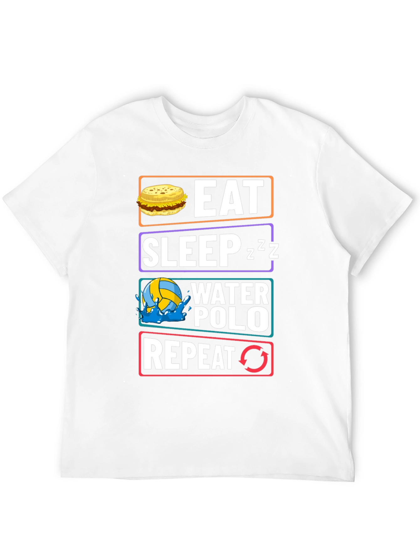 Eat Sleep Water Polo Repeat Graphic Tee