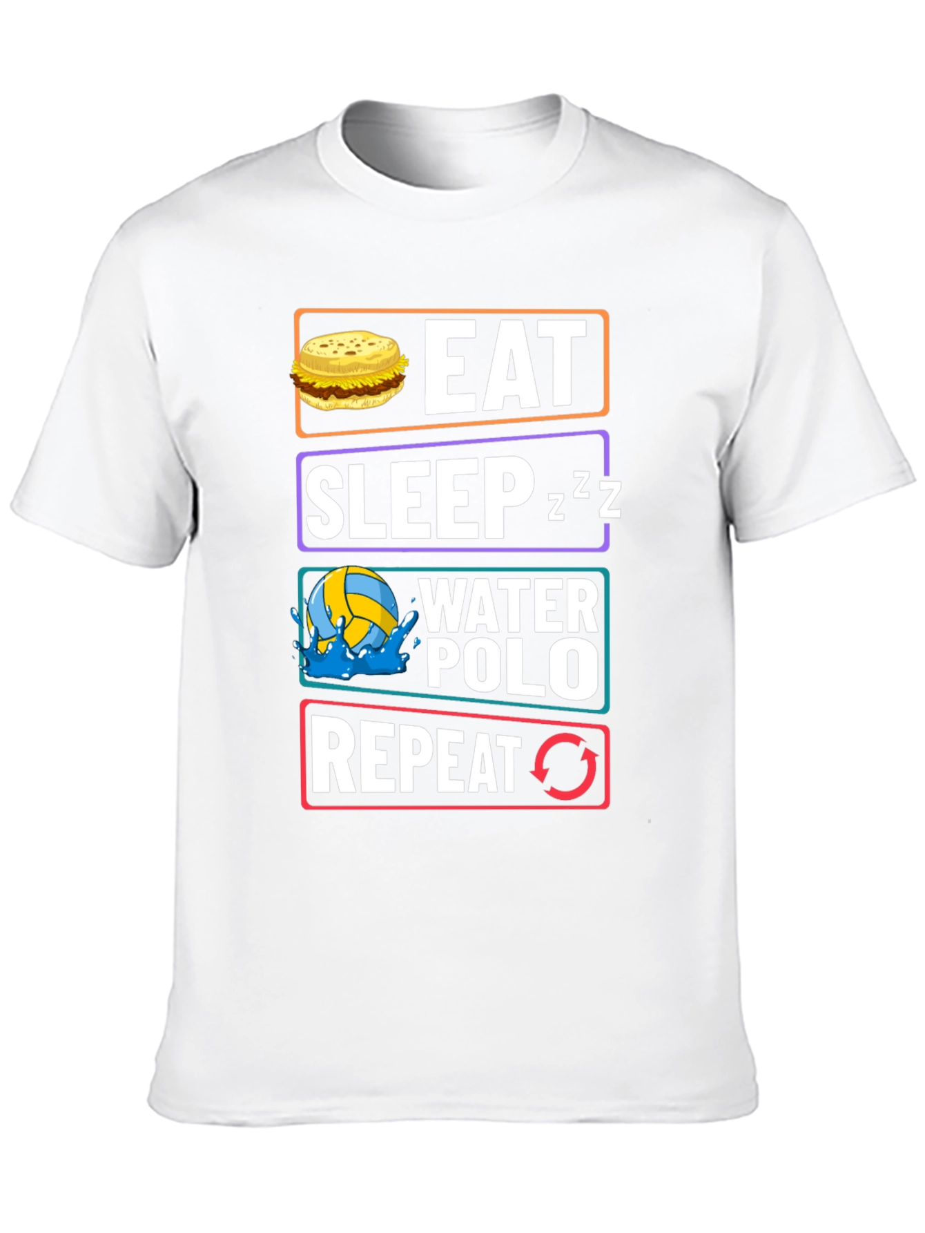 Eat Sleep Water Polo Repeat Graphic Tee