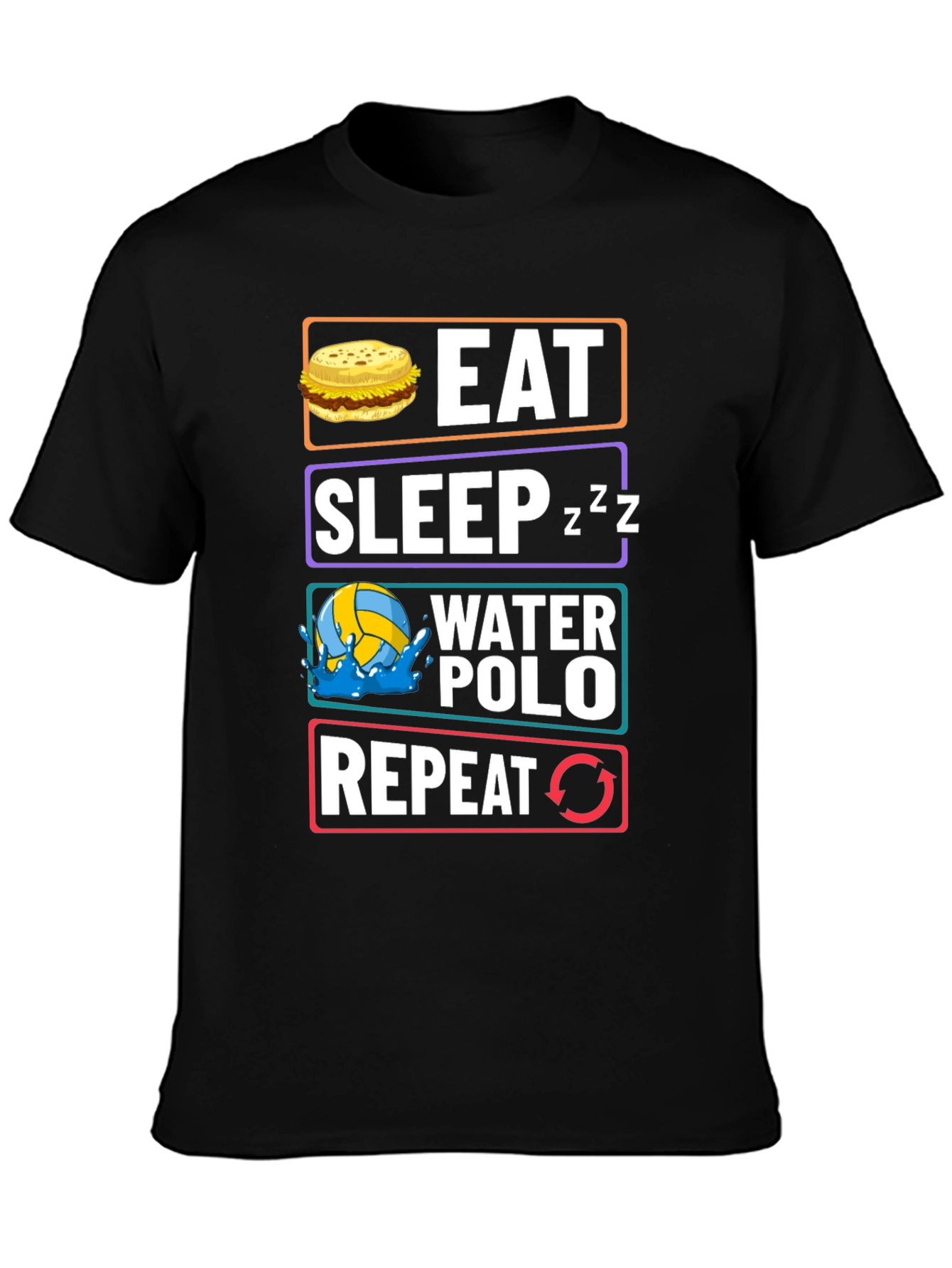 Eat Sleep Water Polo Repeat Graphic Tee