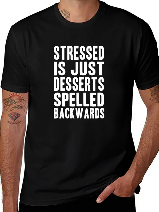 Stressed Spelled Backwards Tee