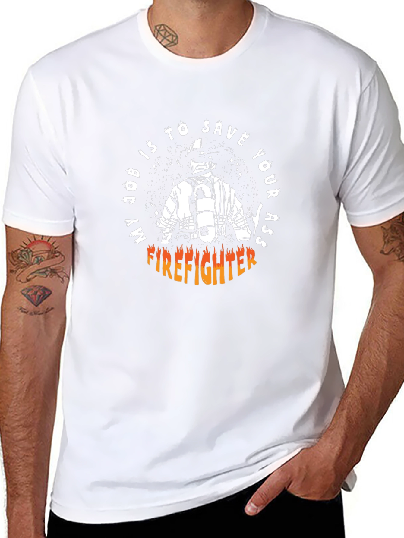 Firefighter Save Your Ass T-Shirt