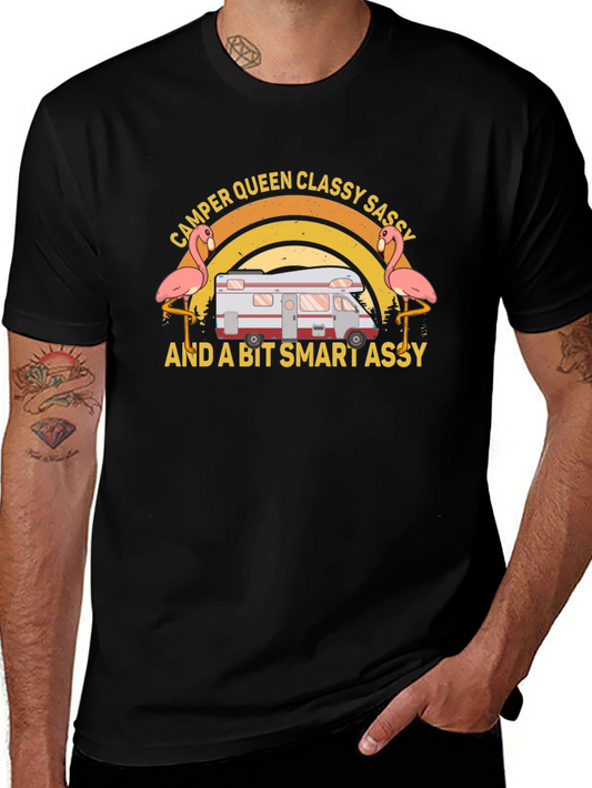 Camper Queen Classy Sassy Funny T-Shirt