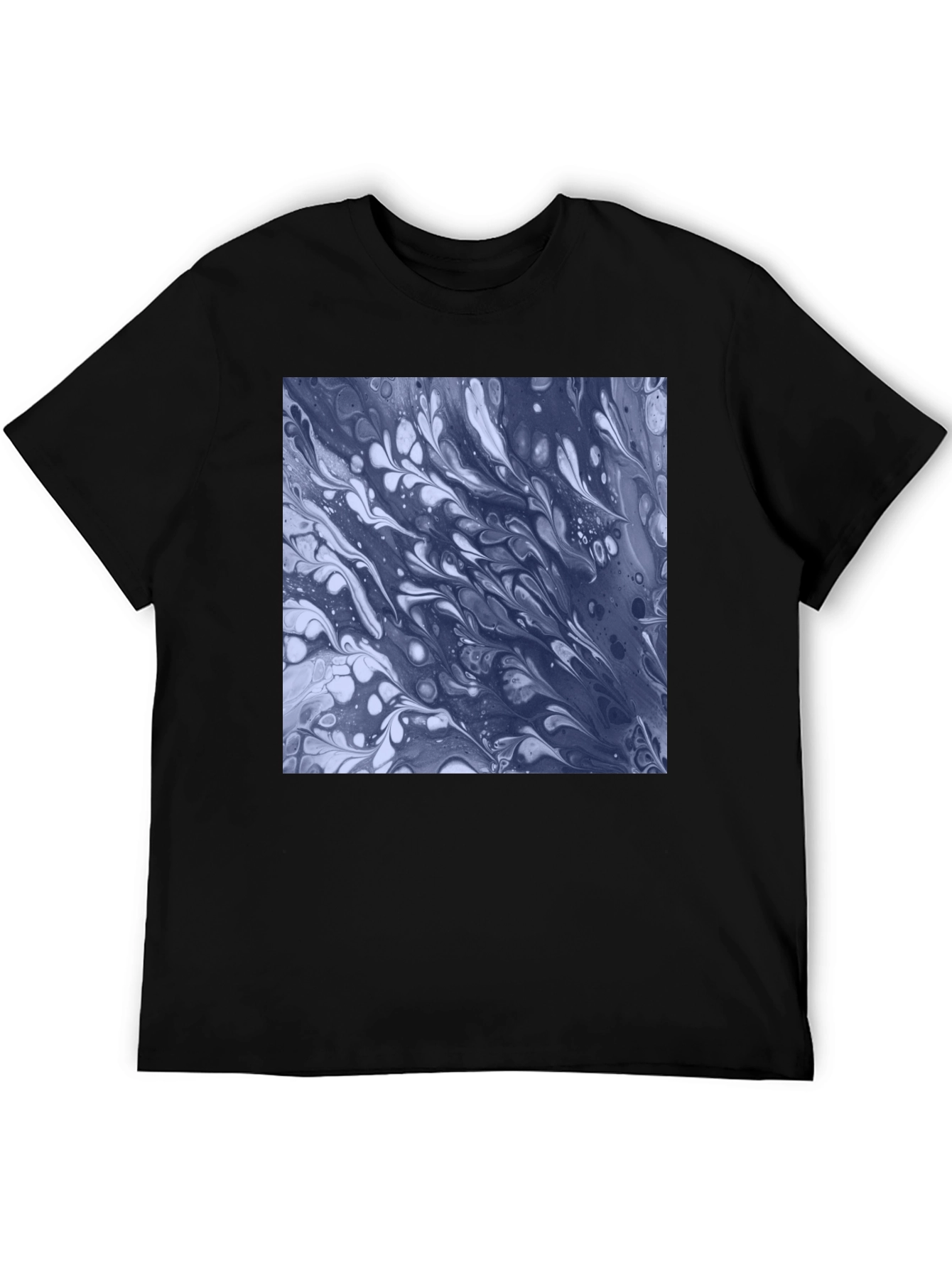 Abstract Art Tee - Black Cotton Blend