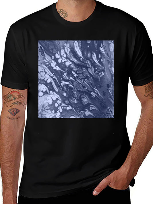 Abstract Art Tee - Black Cotton Blend
