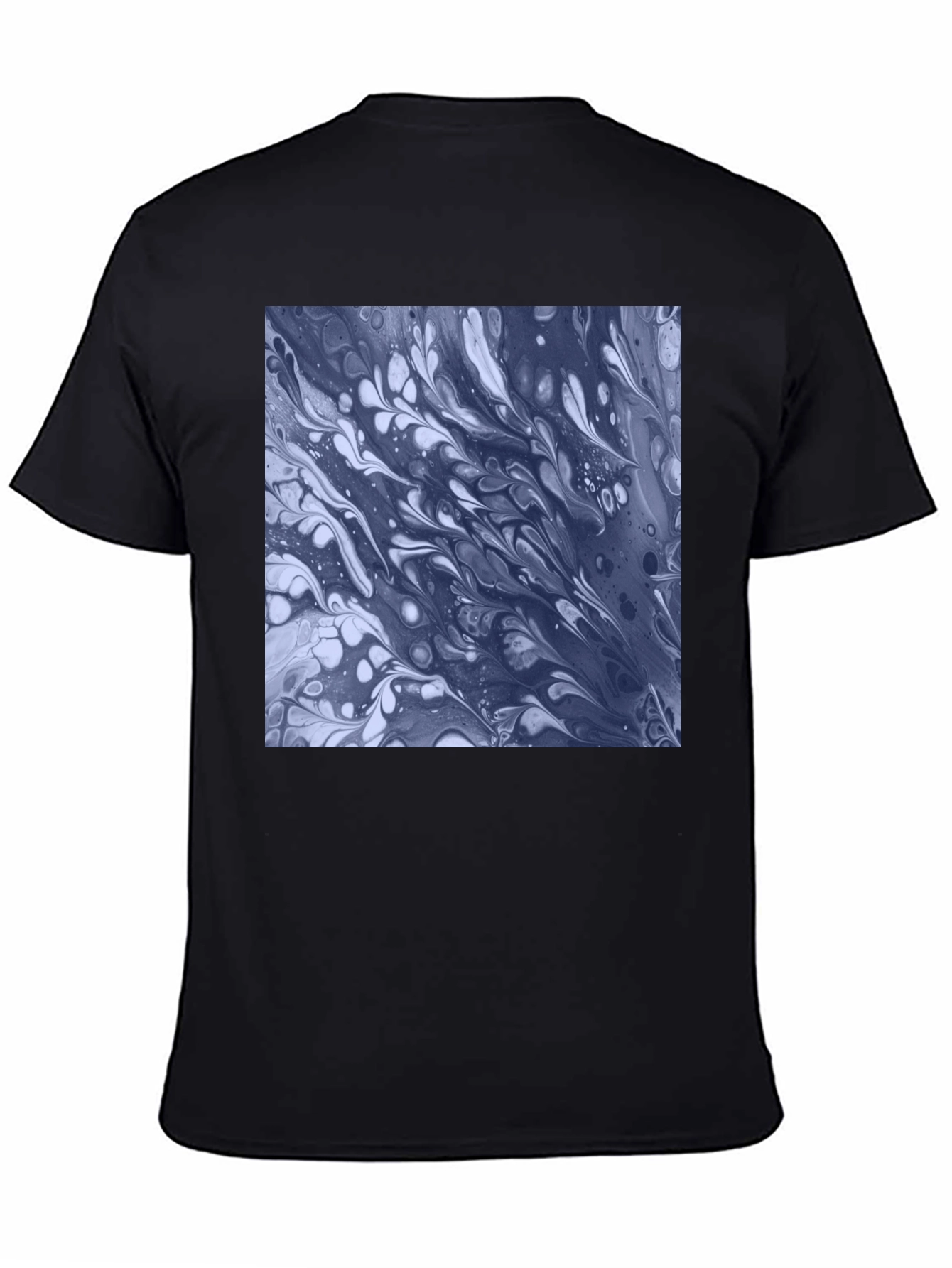 Abstract Art Tee - Black Cotton Blend