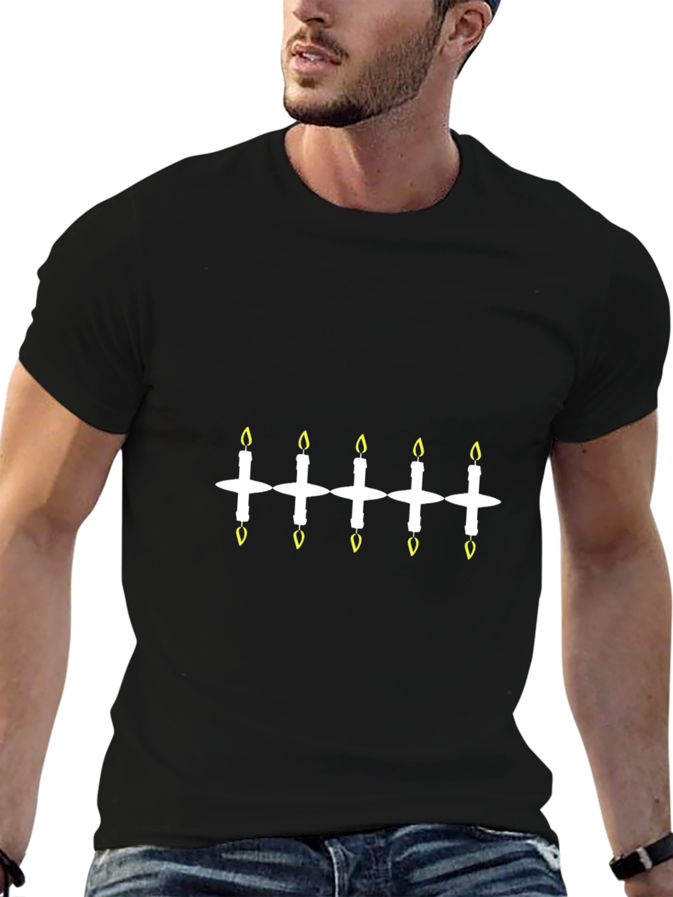 Festive Candle Graphic Tee