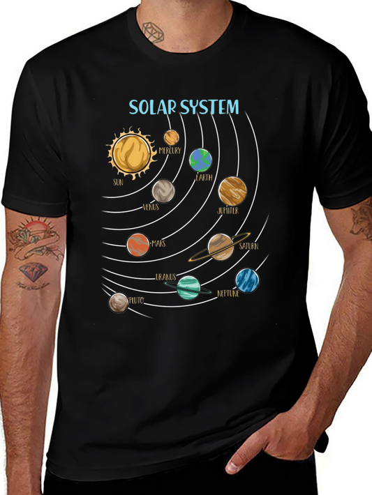 Solar System Planets Graphic Tee - Space T-Shirt