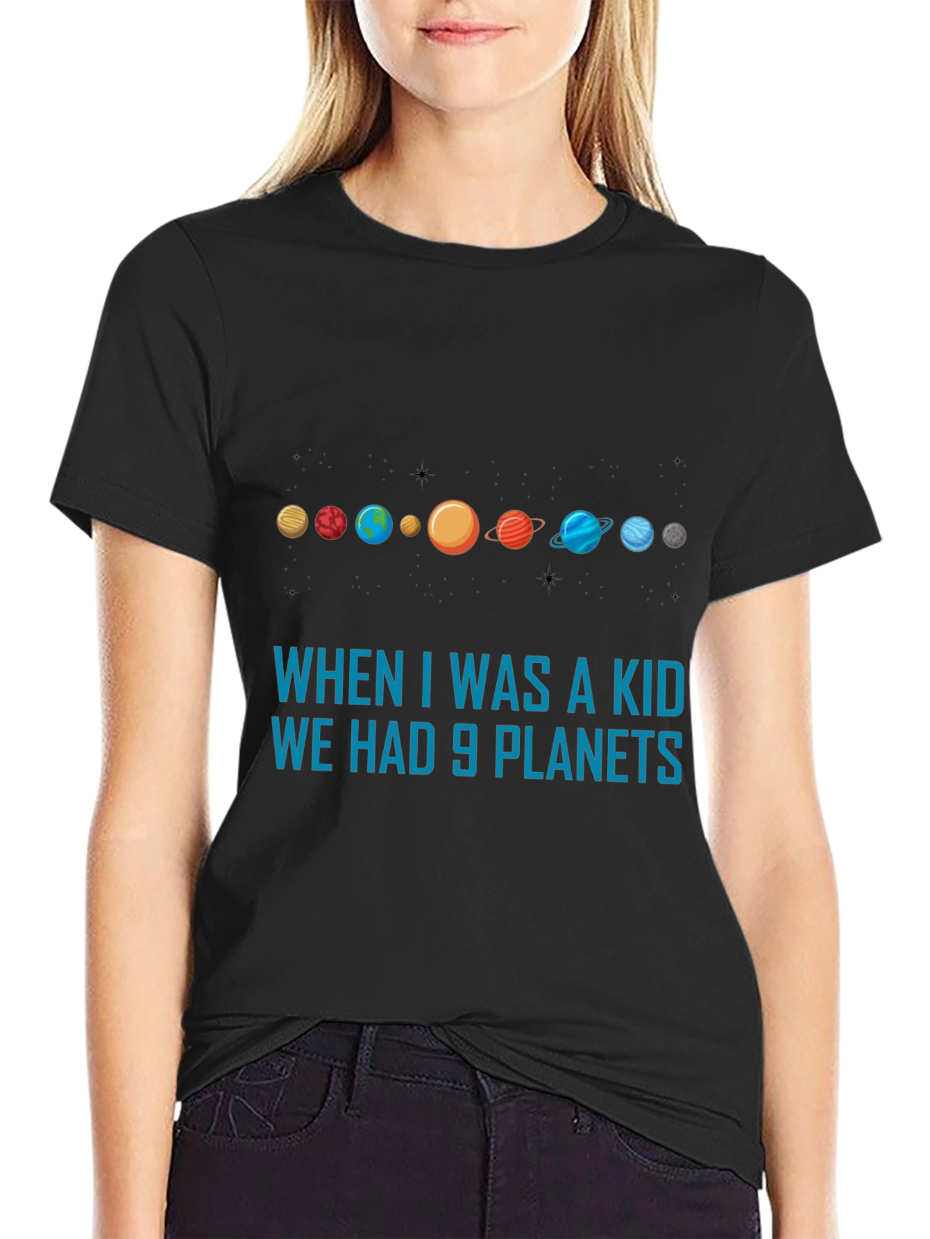9 Planets T-Shirt - Astronomy Retro Tee