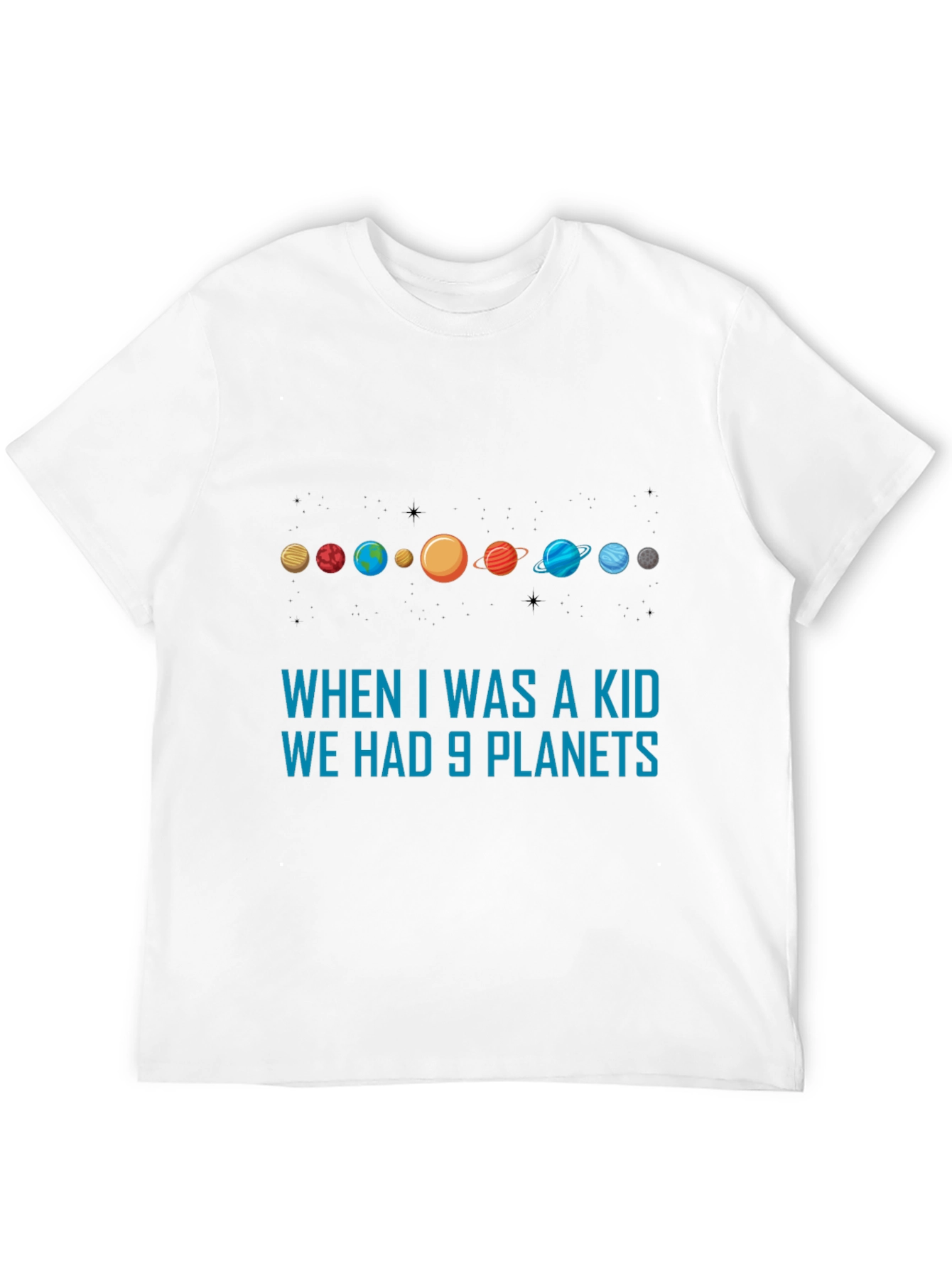 9 Planets T-Shirt - Astronomy Retro Tee