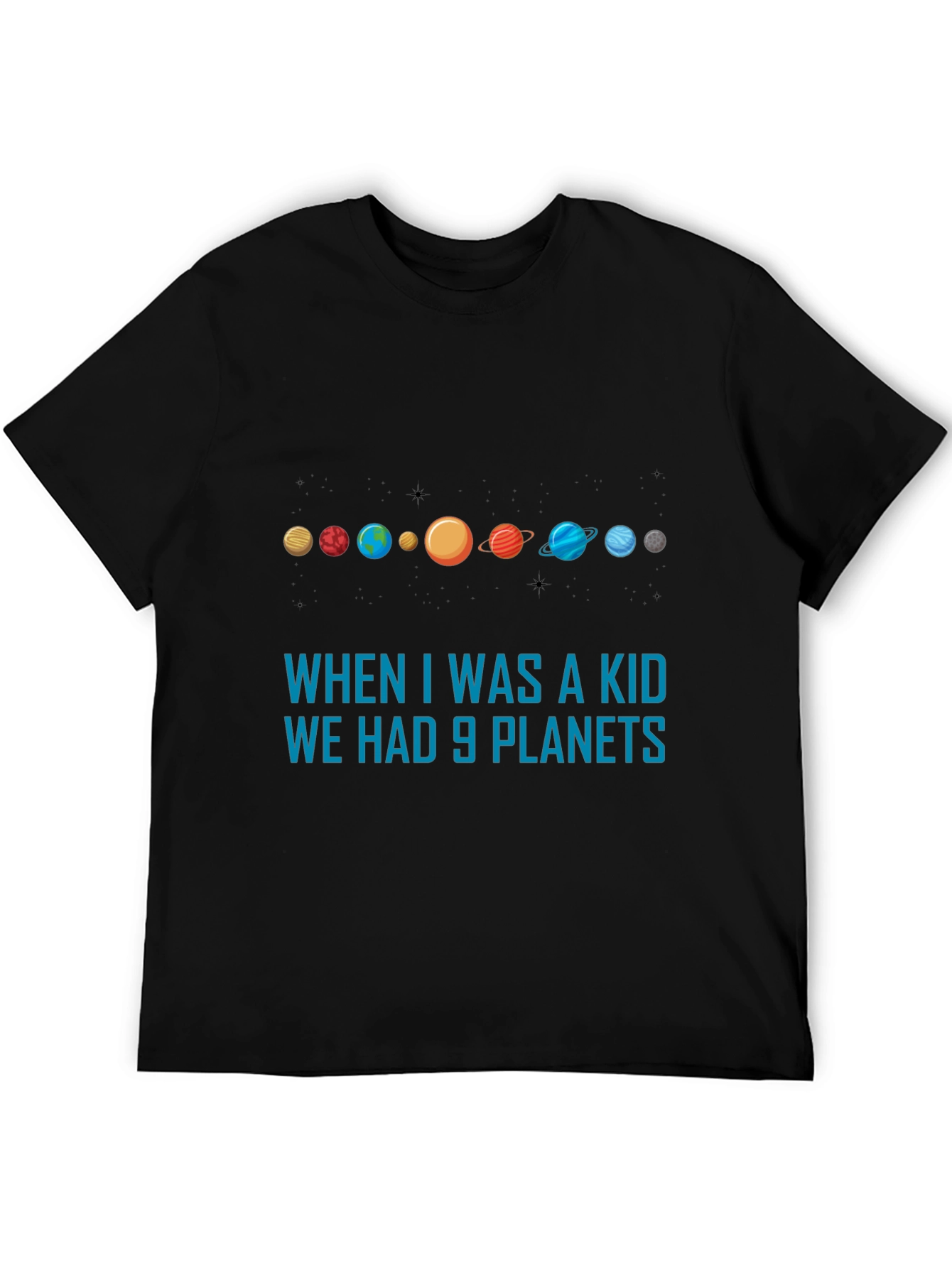 9 Planets T-Shirt - Astronomy Retro Tee
