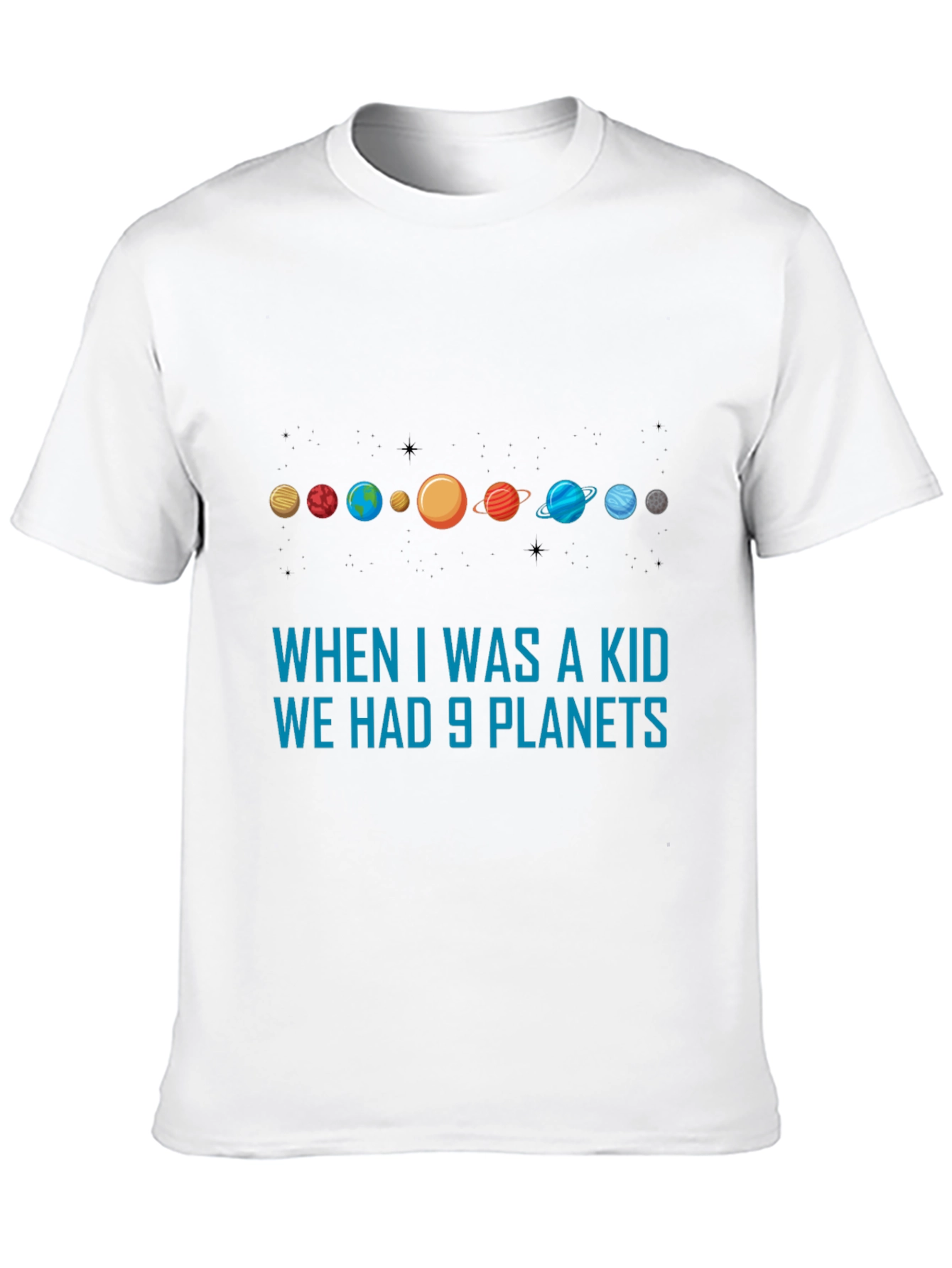 9 Planets T-Shirt - Astronomy Retro Tee