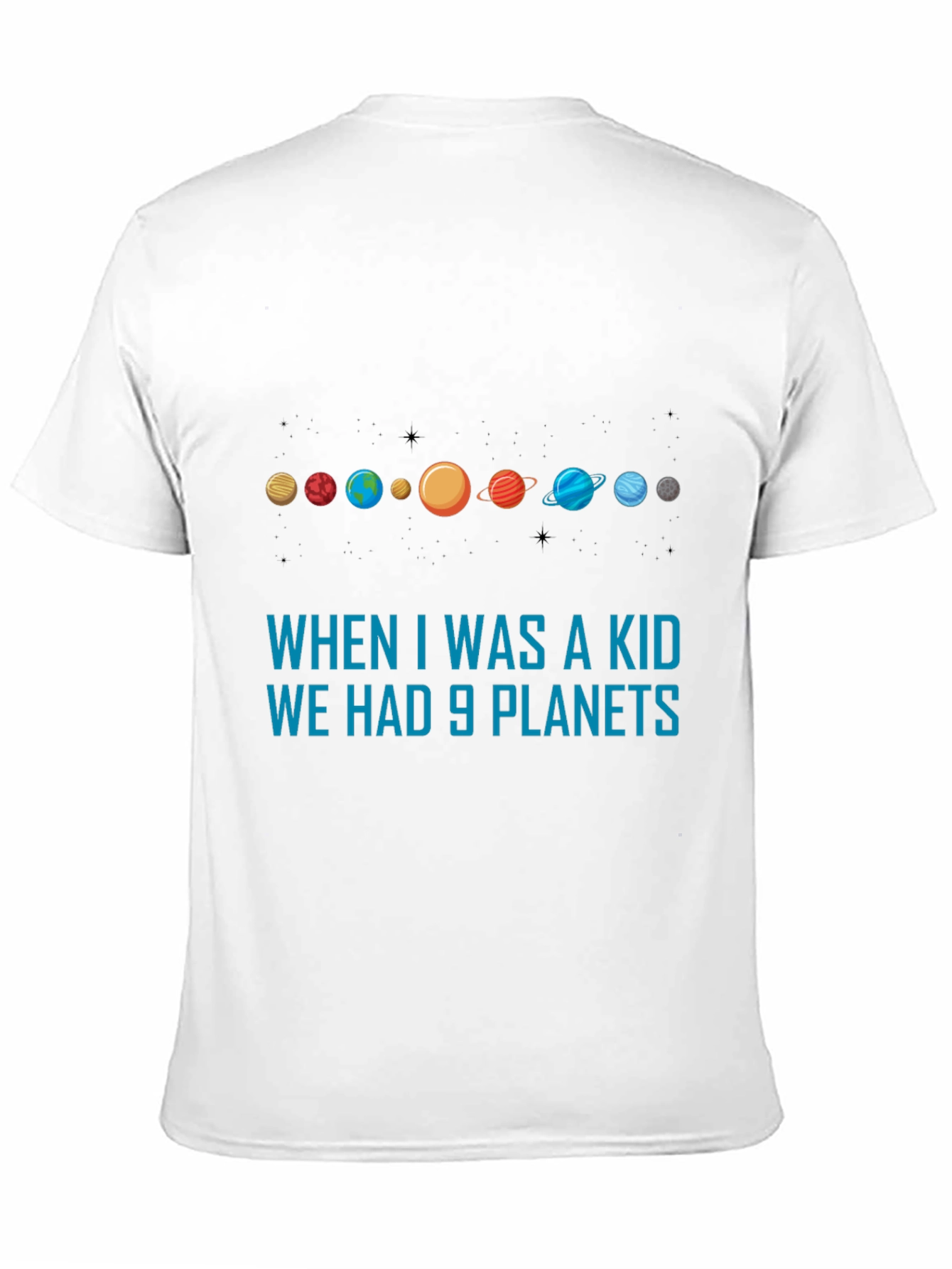 9 Planets T-Shirt - Astronomy Retro Tee